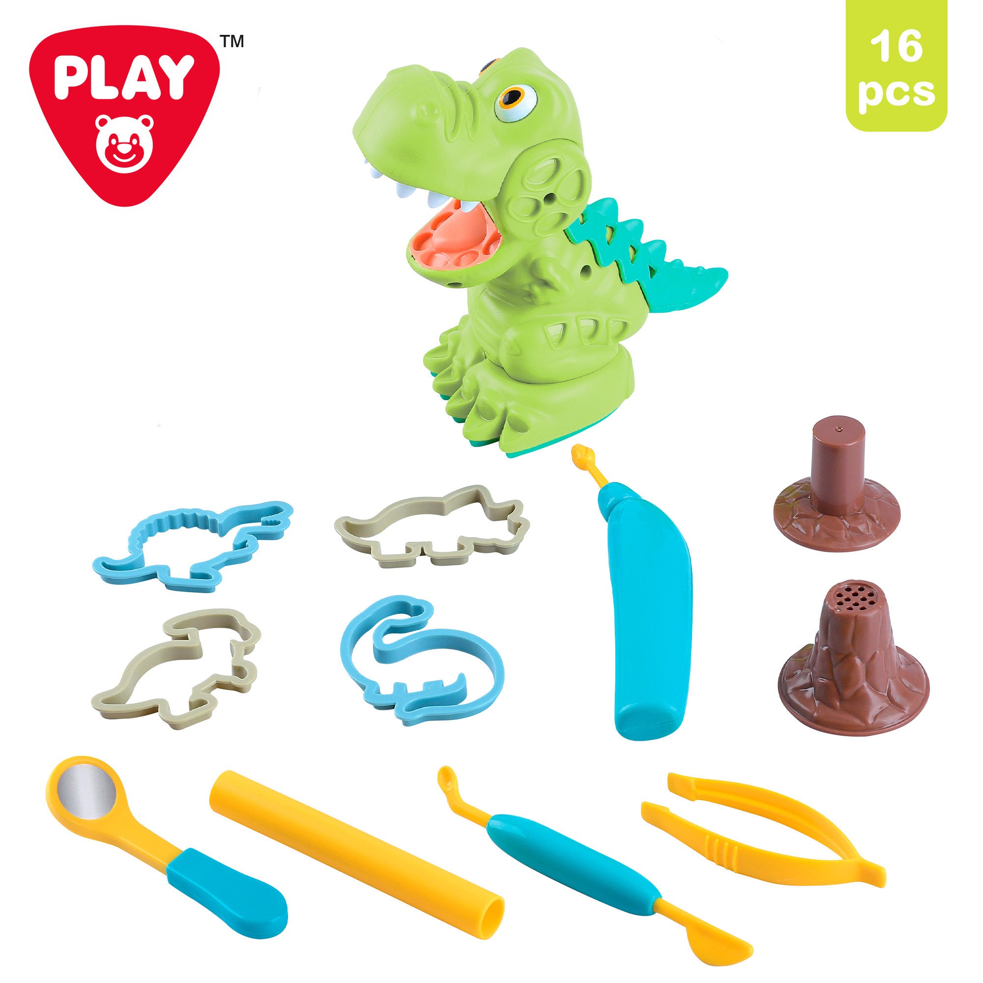 Conjunto Play-Doh Dentista Dinossauro com Moldes e Acessórios