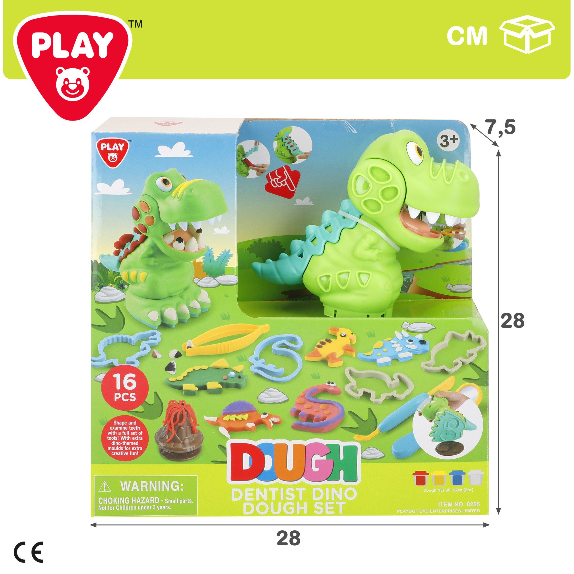 Conjunto Play-Doh Dentista Dinossauro com Moldes e Acessórios