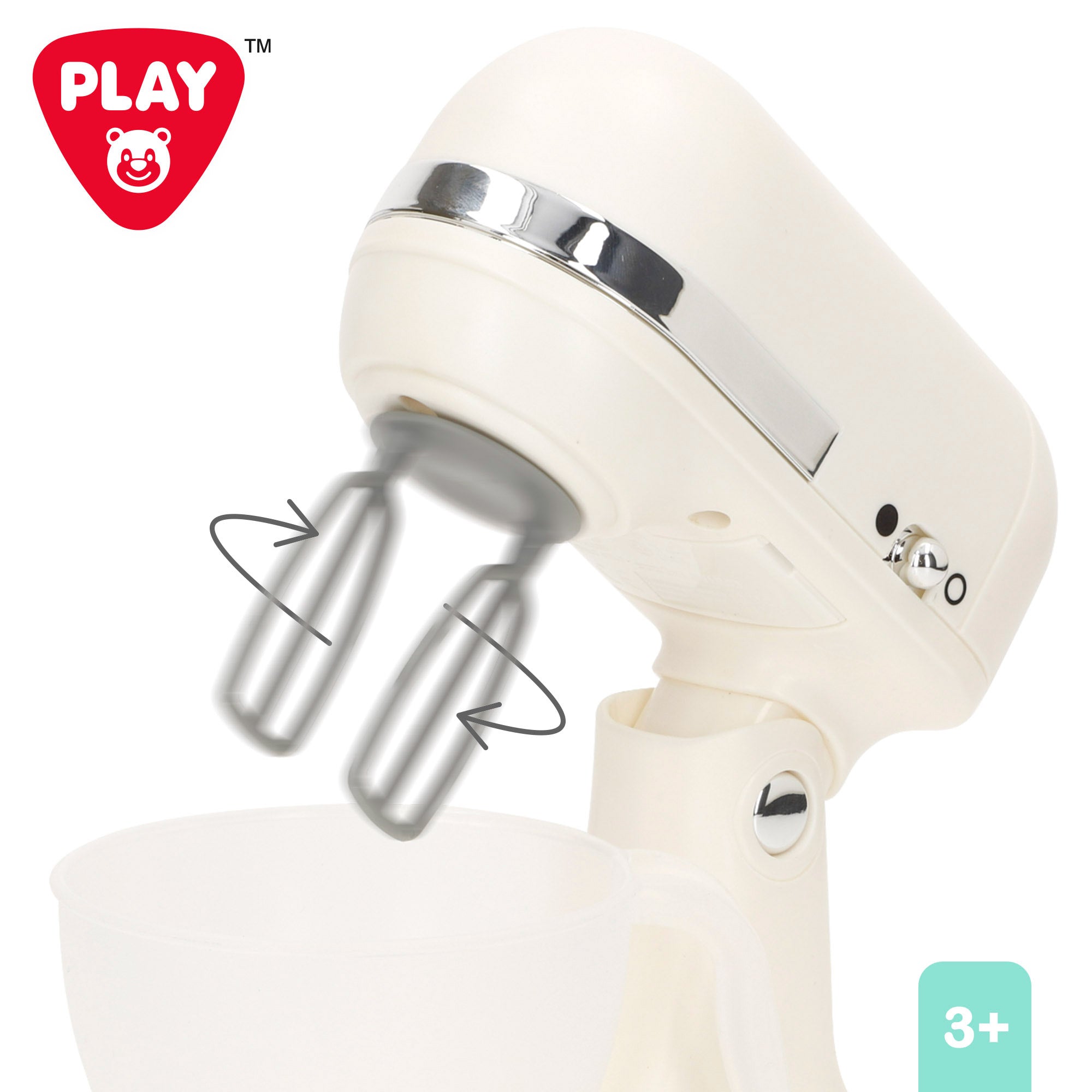 Conjunto de brinquedos PLAY com torradeira, liquidificador e cafeteira com luz e som.