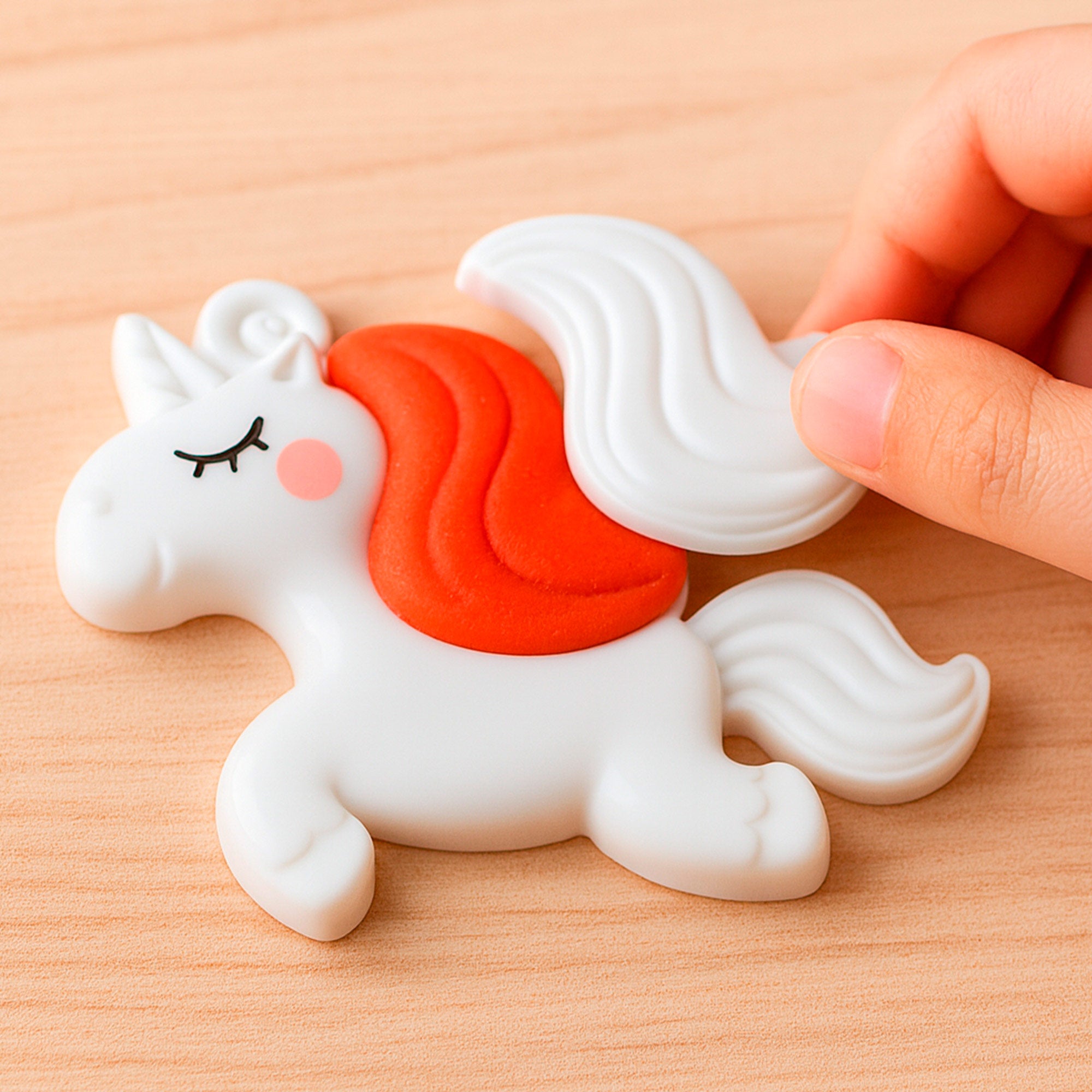 Conjunto de plasticina de modelar Unicórnio PLAY com moldes e acessórios.