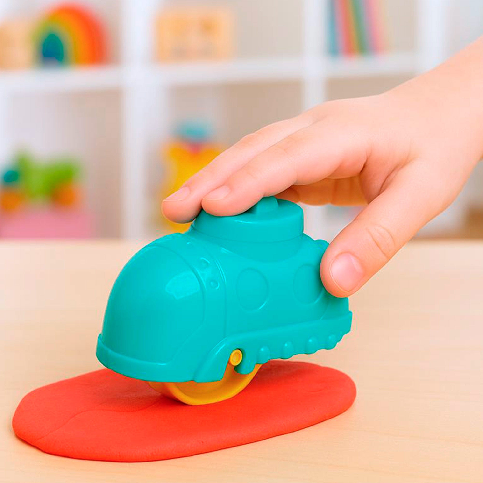 Conjunto de criaturas marinhas Play-Doh com moldes e acessórios.