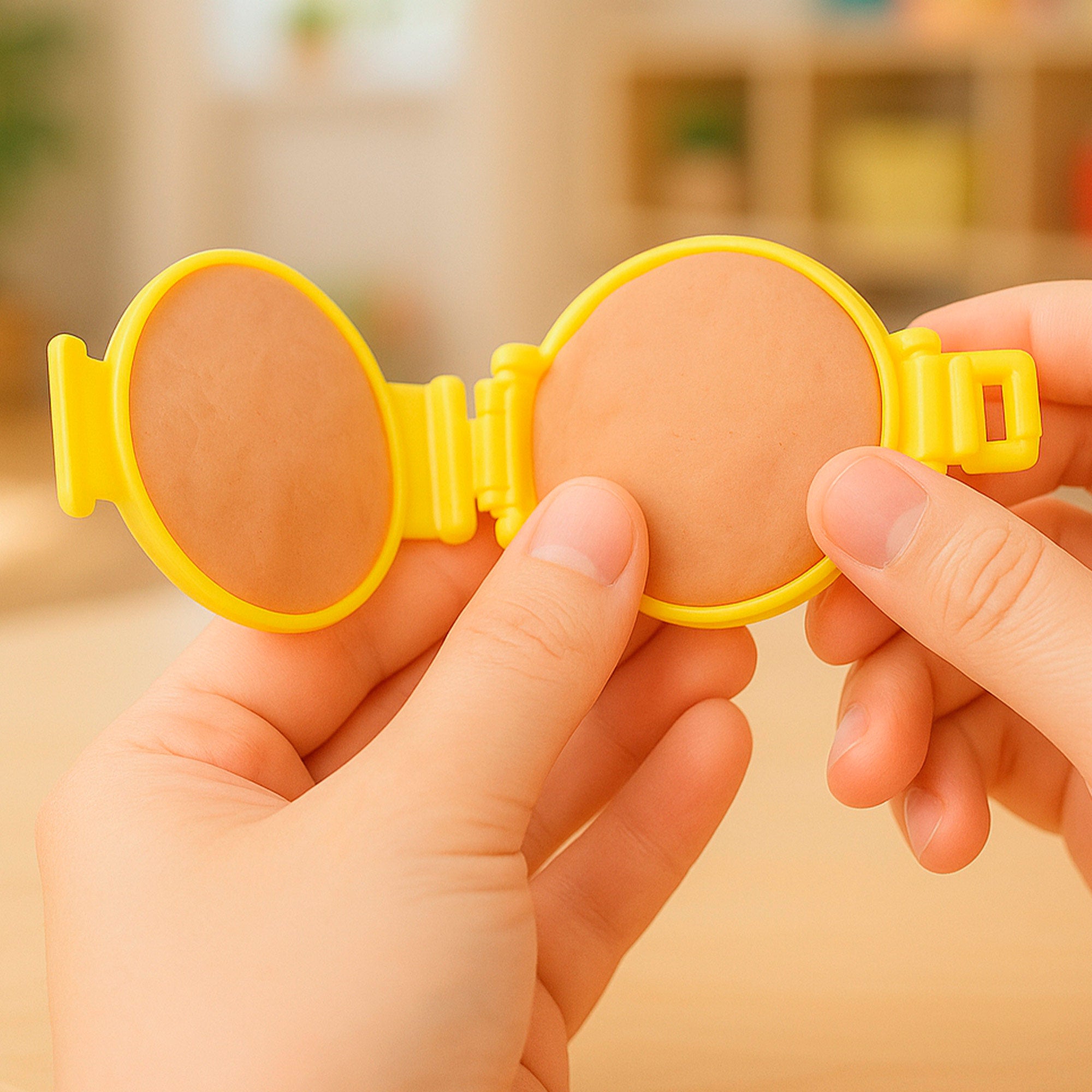 Conjunto de massa de modelar PLAY Food com moldes e acessórios.