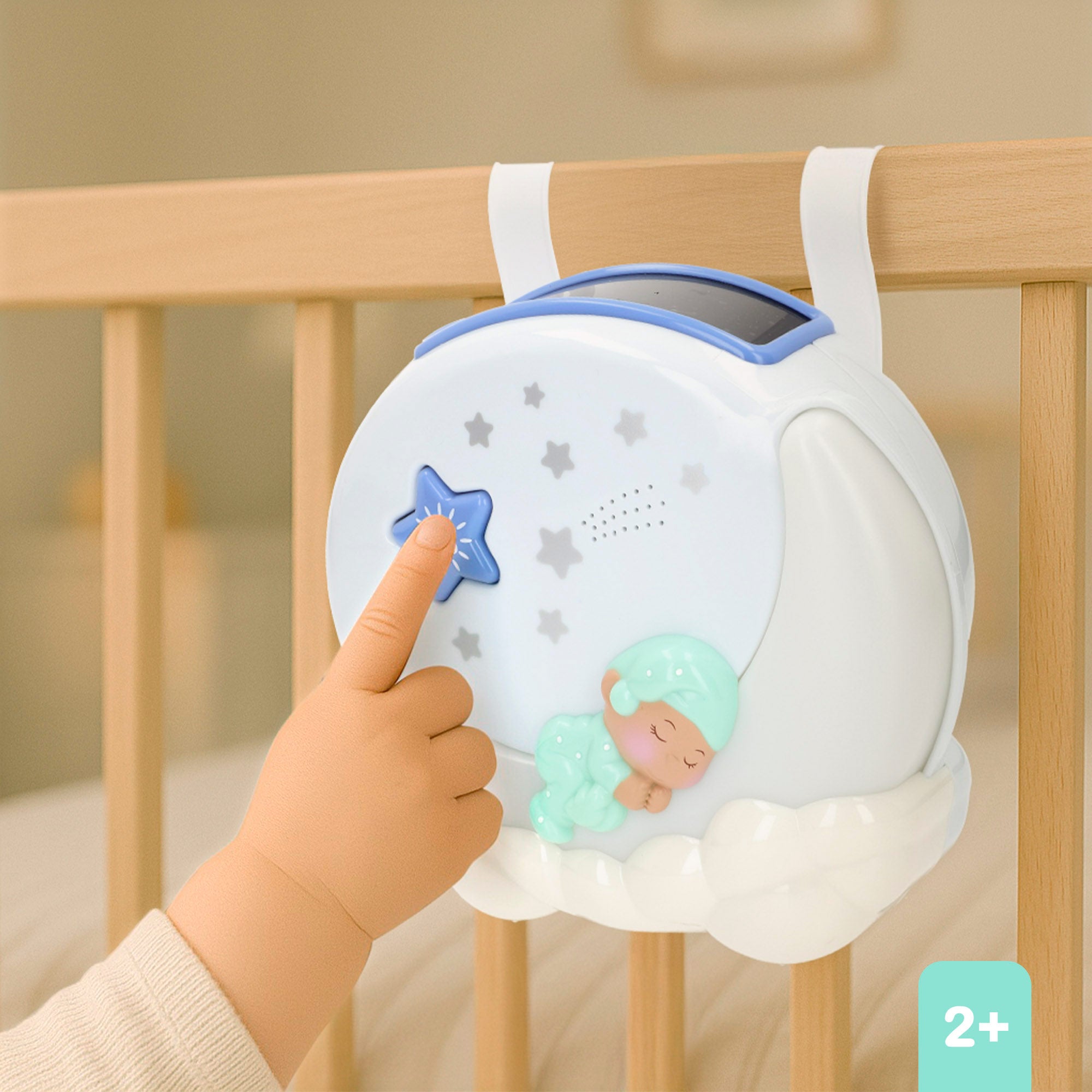 Projetor de Berço PLAY com Luzes e Estrelas Musicais
