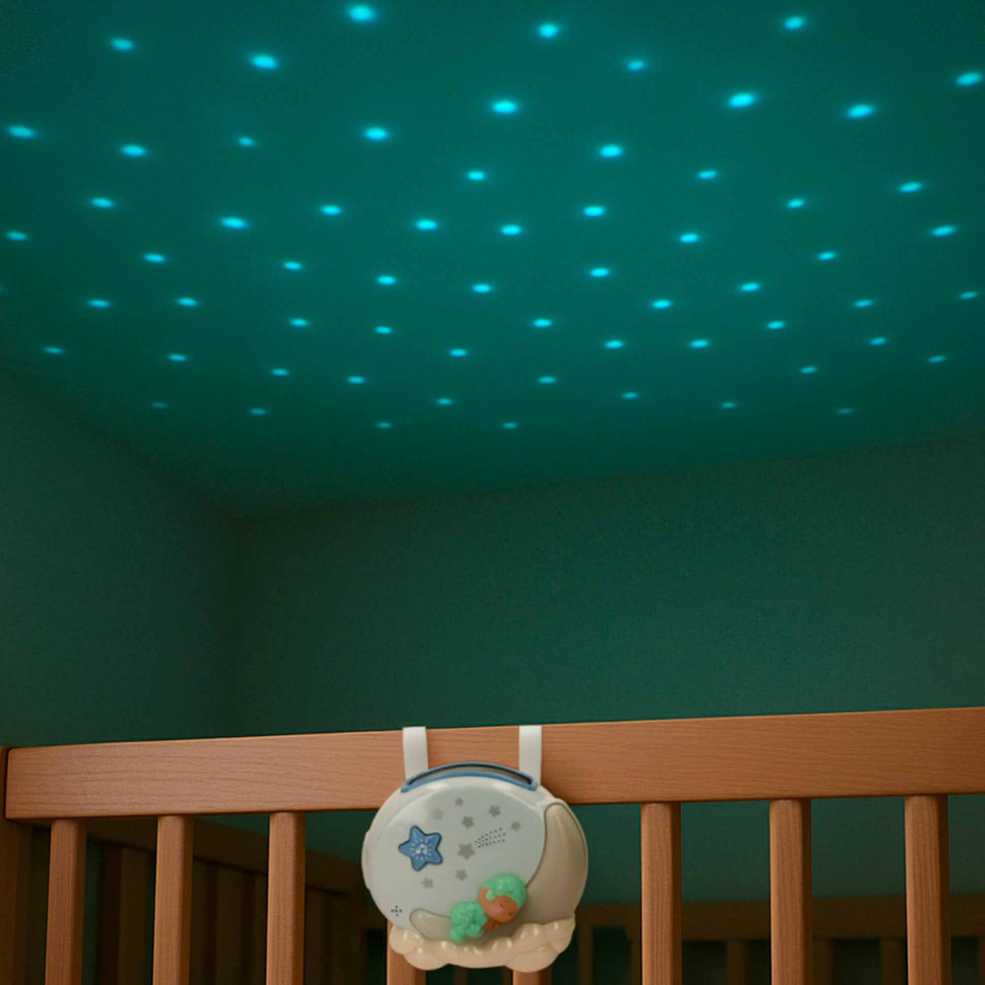 Projetor de Berço PLAY com Luzes e Estrelas Musicais