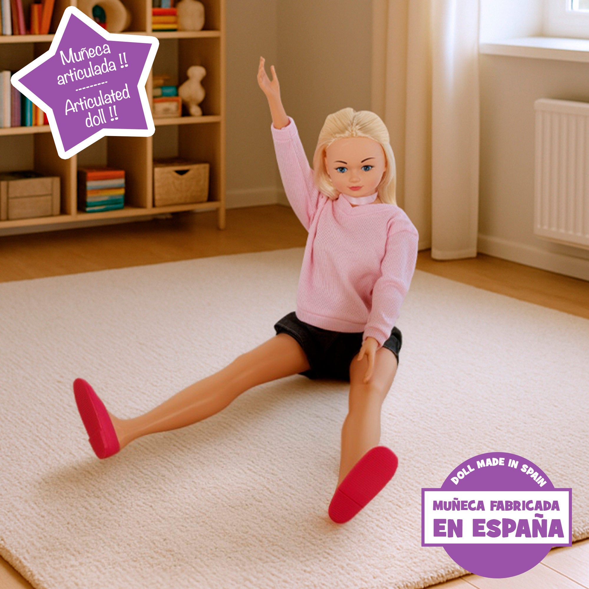 Boneca grande com saia, 105 cm, Maria Casual