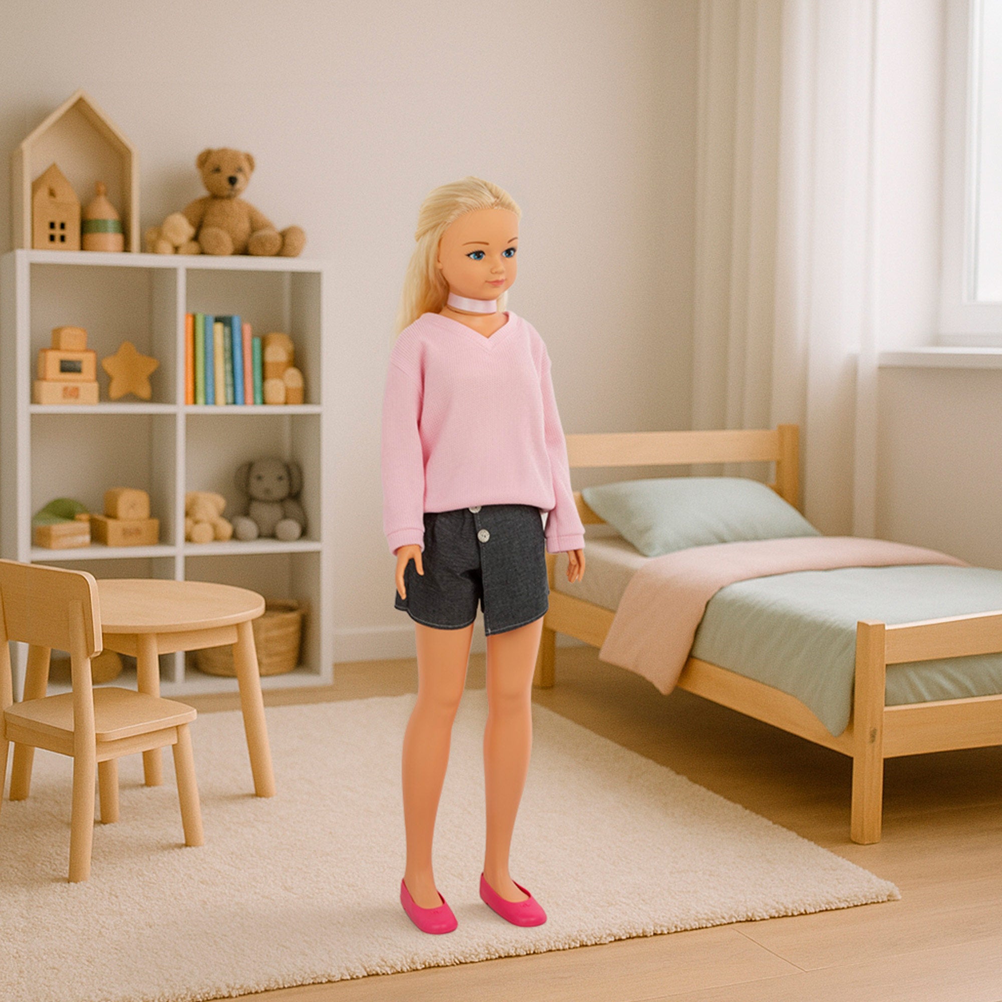 Boneca grande com saia, 105 cm, Maria Casual