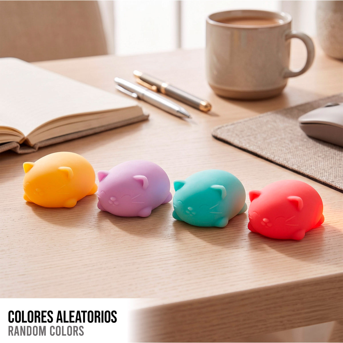 Nee-Doh Gatos antiestrés squishy 6 cm