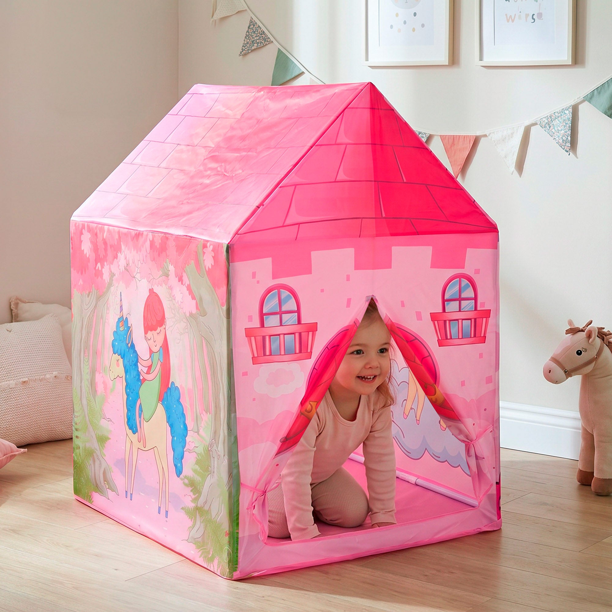 Casinha de jogos de princesa e unicórnio Fun Area!