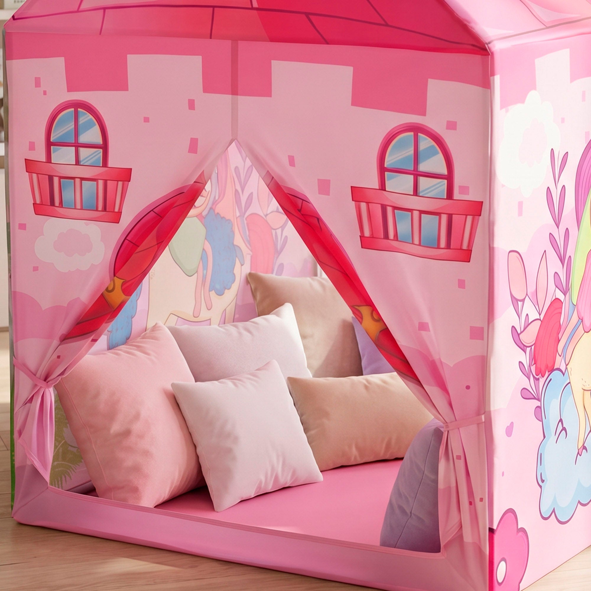 Casinha de jogos de princesa e unicórnio Fun Area!