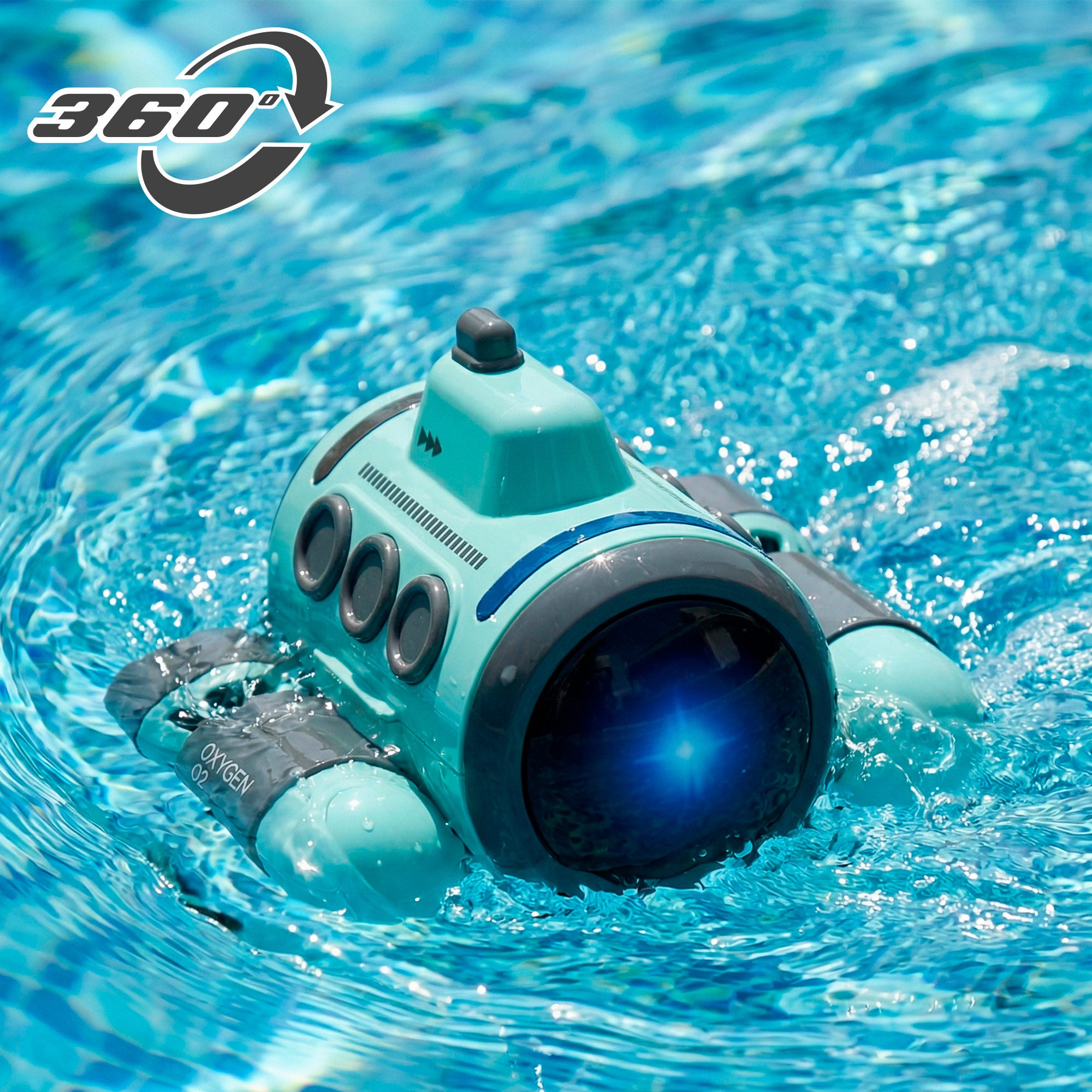 Submarino de brinquedo telecomandado rotação 360º Speed & Go