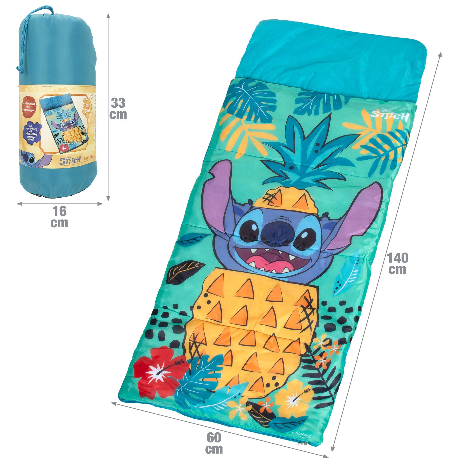 Saco-cama para crianças Stitch 140x60 cm