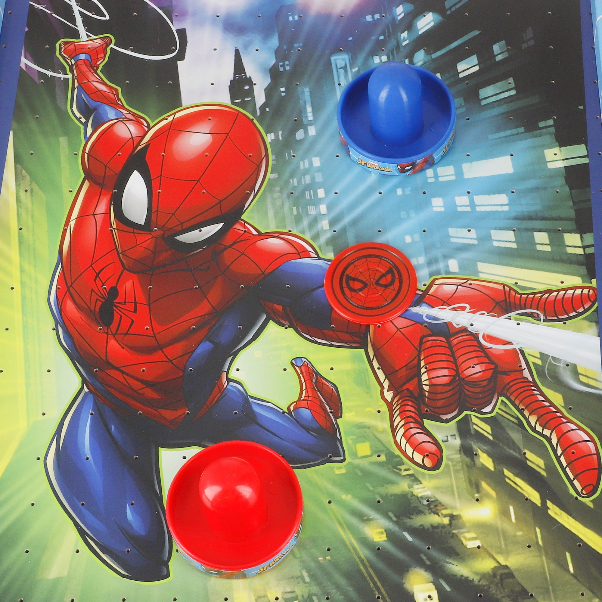 Spiderman Air Hockey de mesa + 4 anos