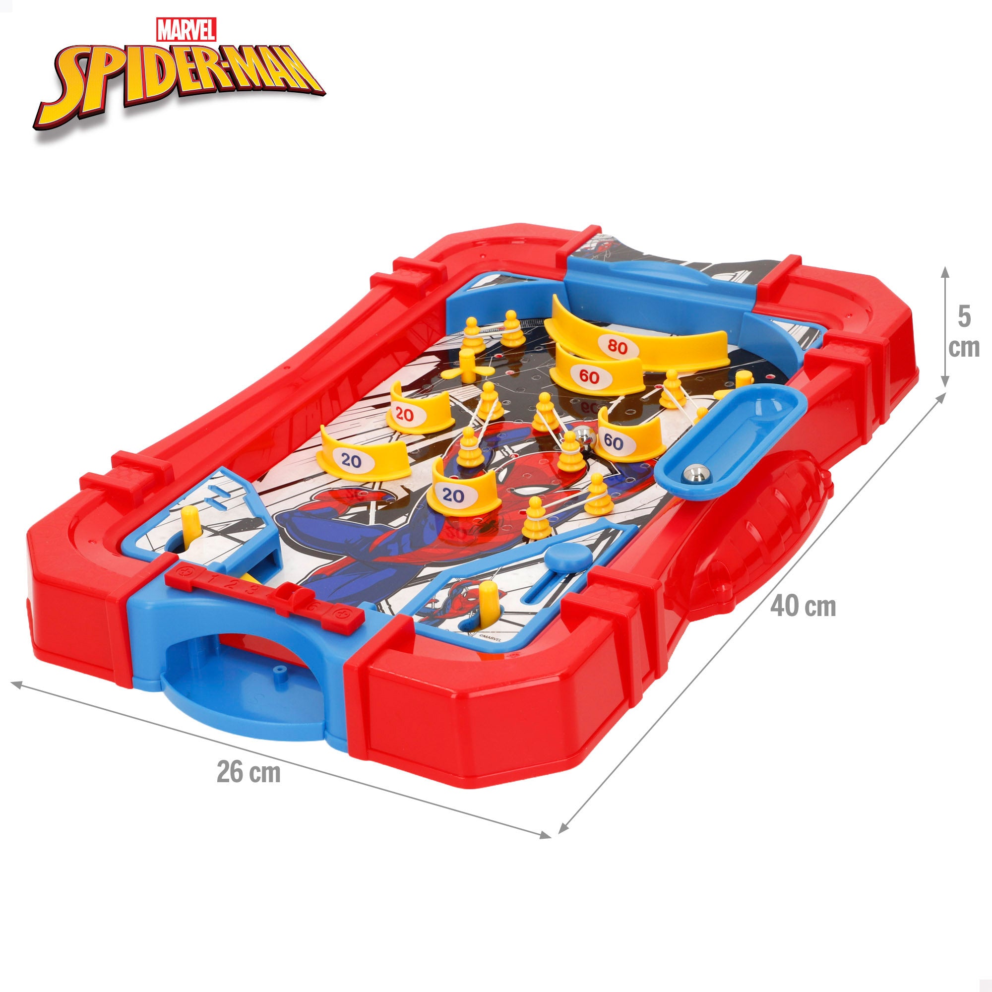 Pinball Homem-Aranha de mesa + 4 anos