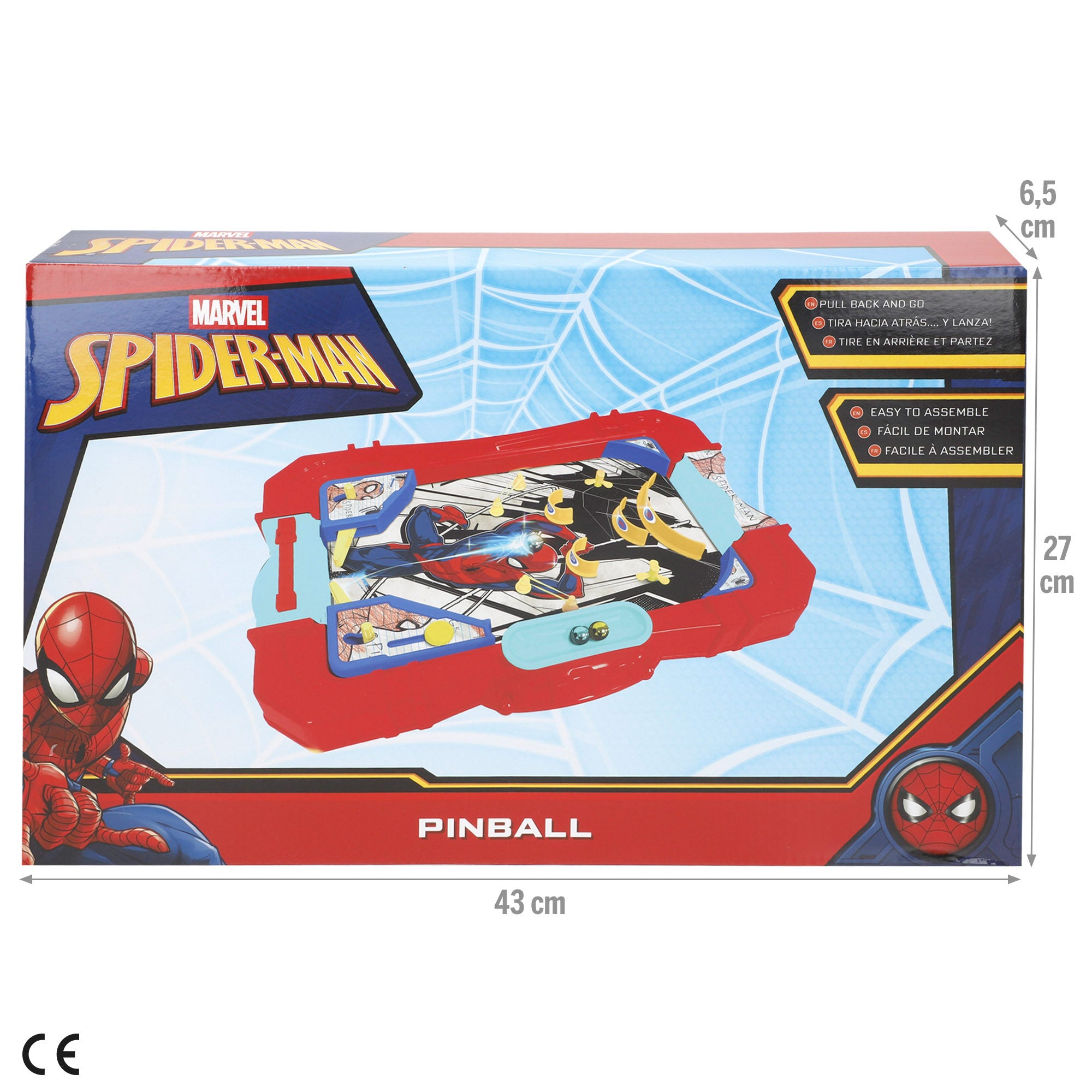 Pinball Homem-Aranha de mesa + 4 anos