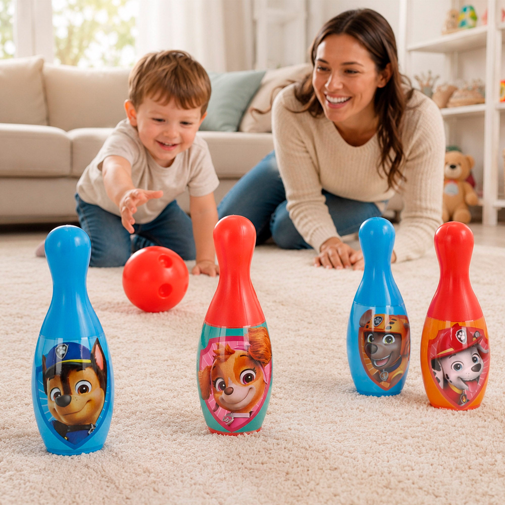 Patrulha Pata Conjunto de Bowling Infantil + 3 anos