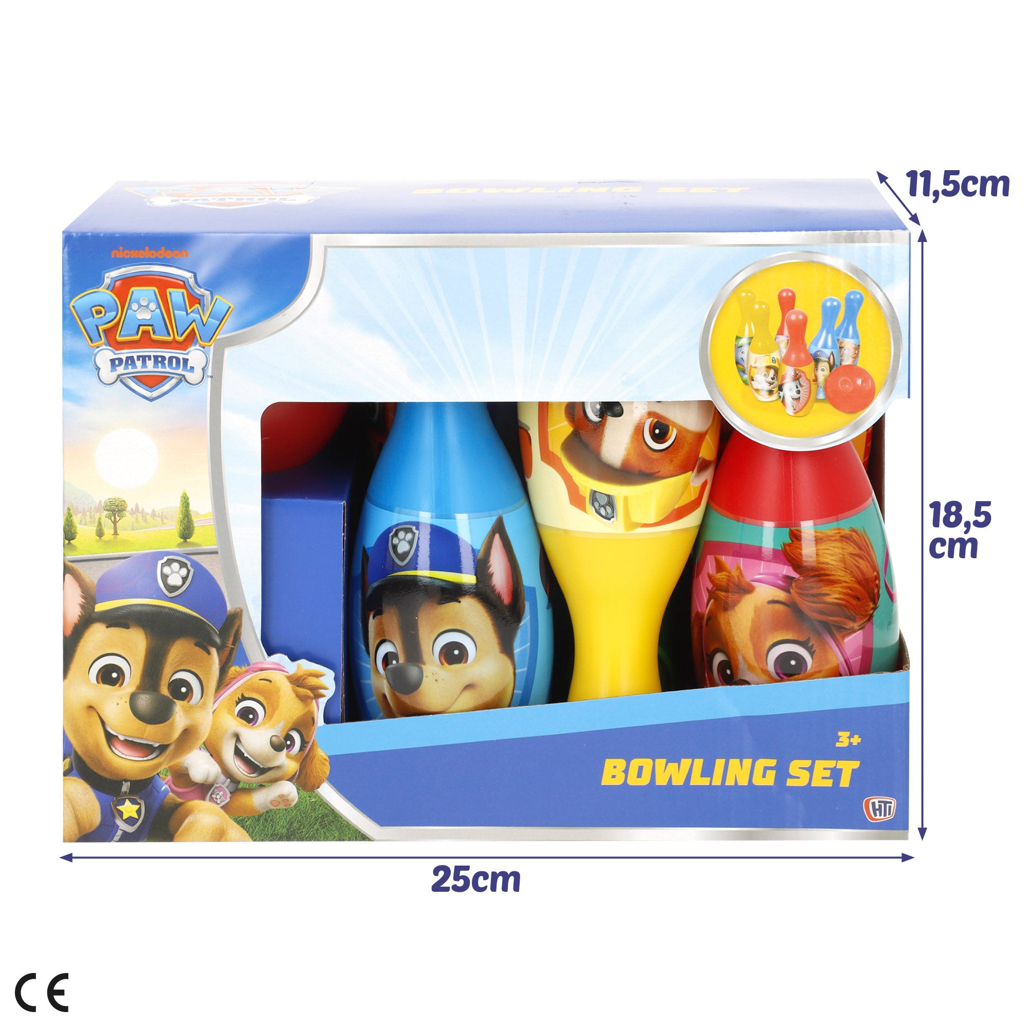 Patrulha Pata Conjunto de Bowling Infantil + 3 anos