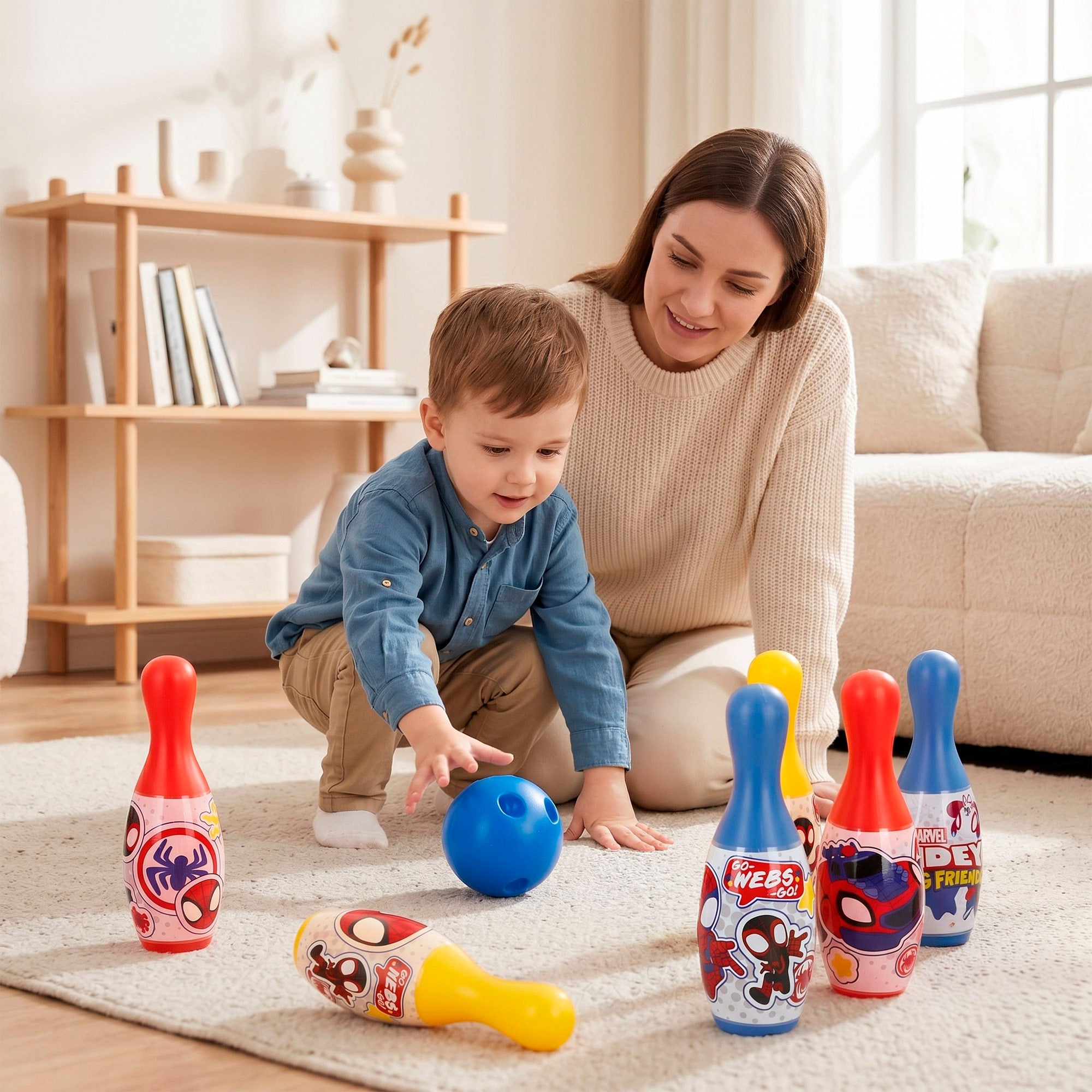Spidey Conjunto de boliche infantil + 3 anos