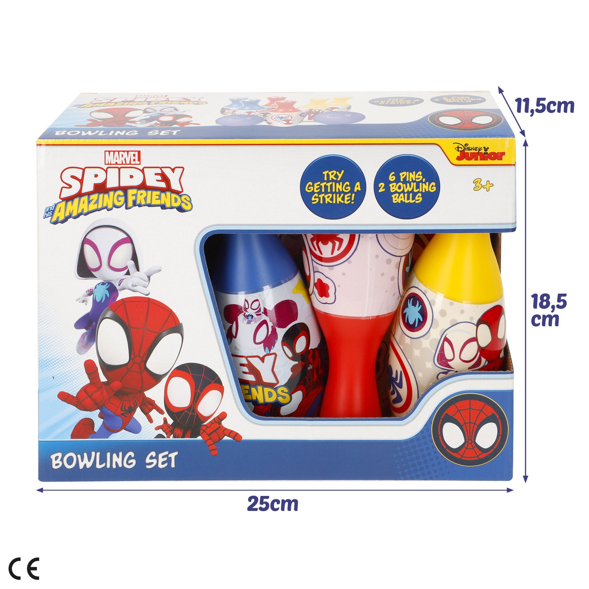 Spidey Conjunto de boliche infantil + 3 anos
