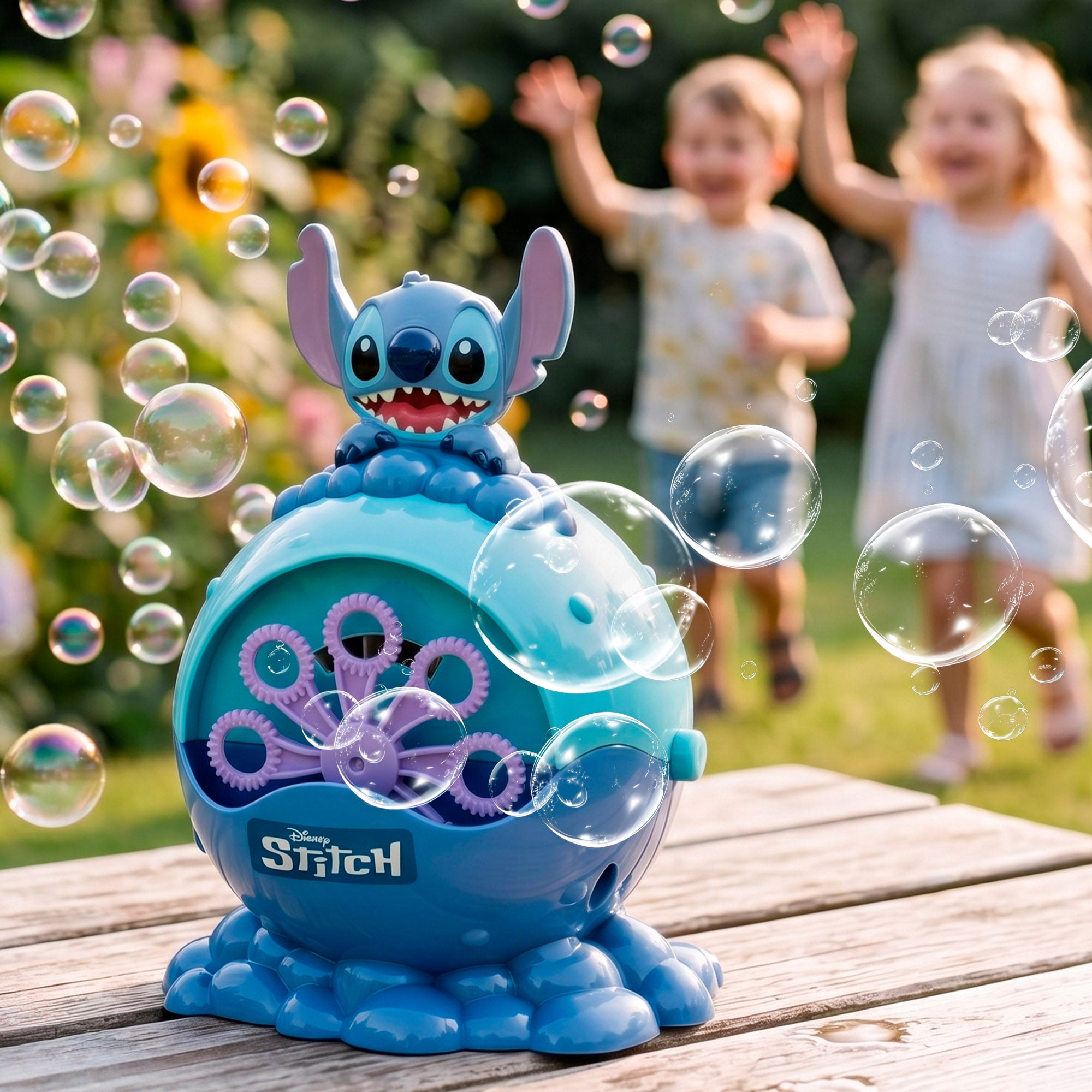 Stitch Máquina de bolhas de sabão elétrica 59 ml