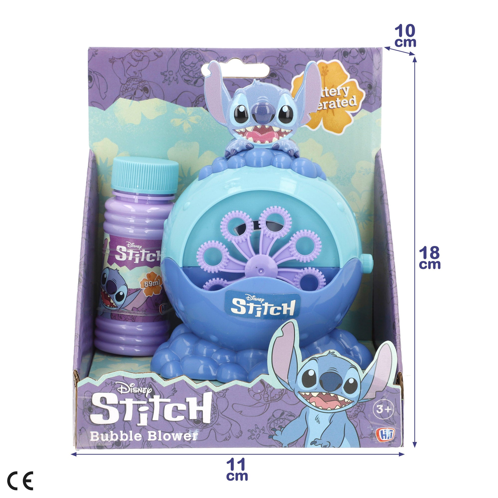 Stitch Máquina de bolhas de sabão elétrica 59 ml