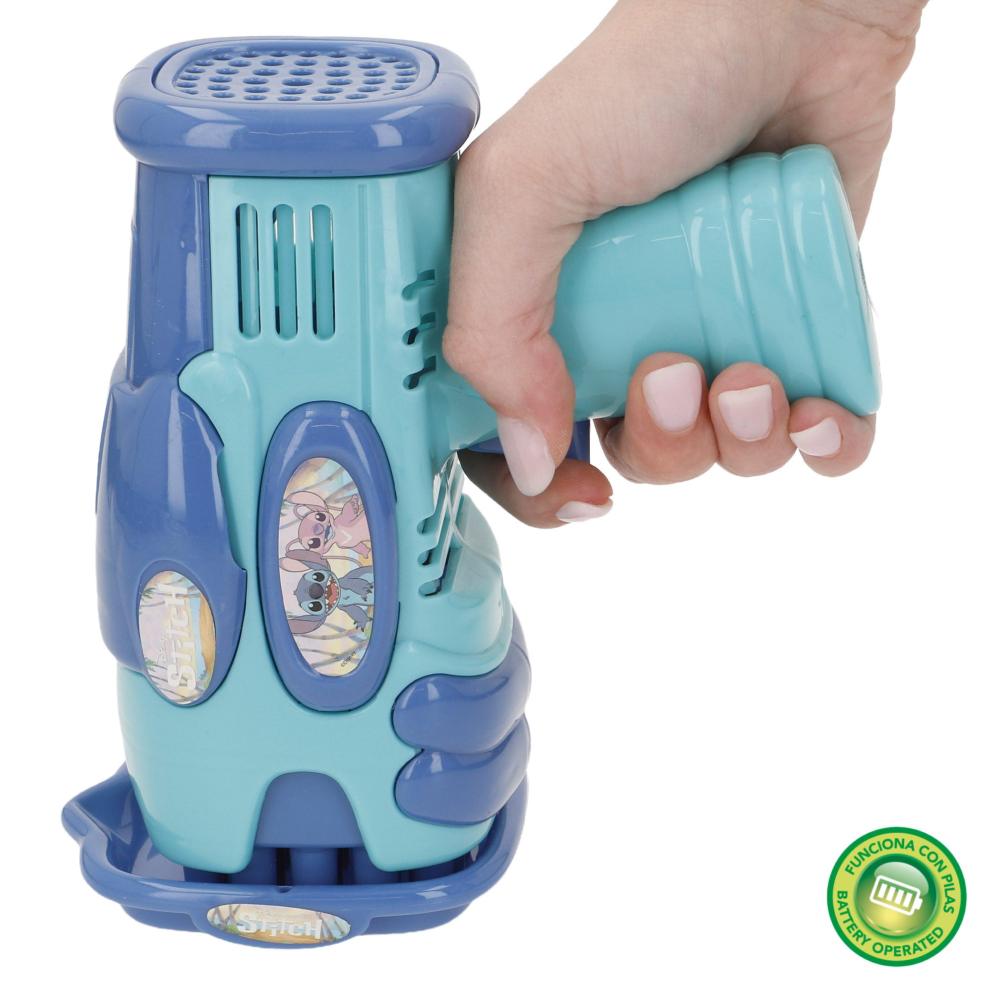 Stitch Pistola elétrica de bolhas de sabão 59 ml