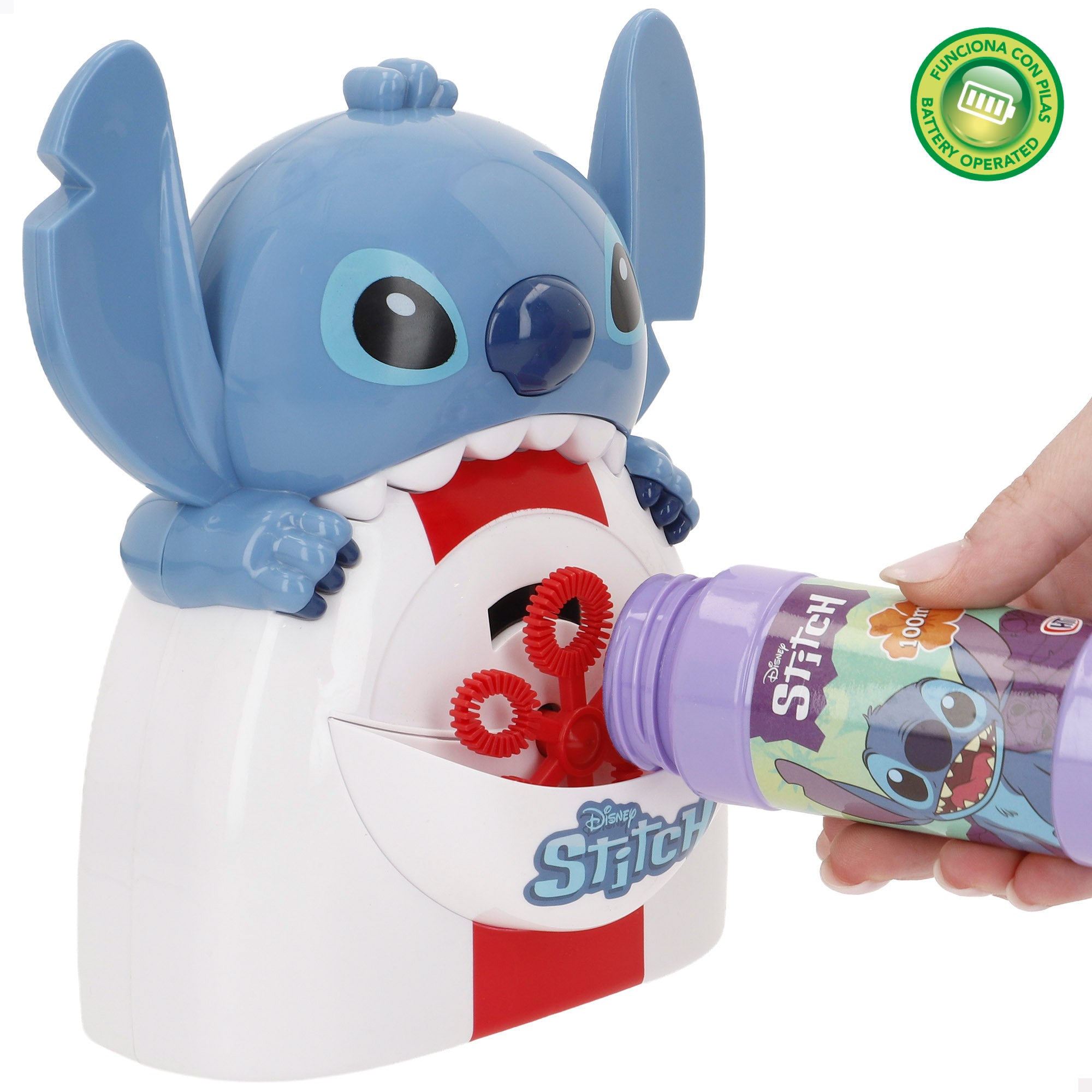 Stitch Máquina de bolhas de sabão elétrica 100 ml