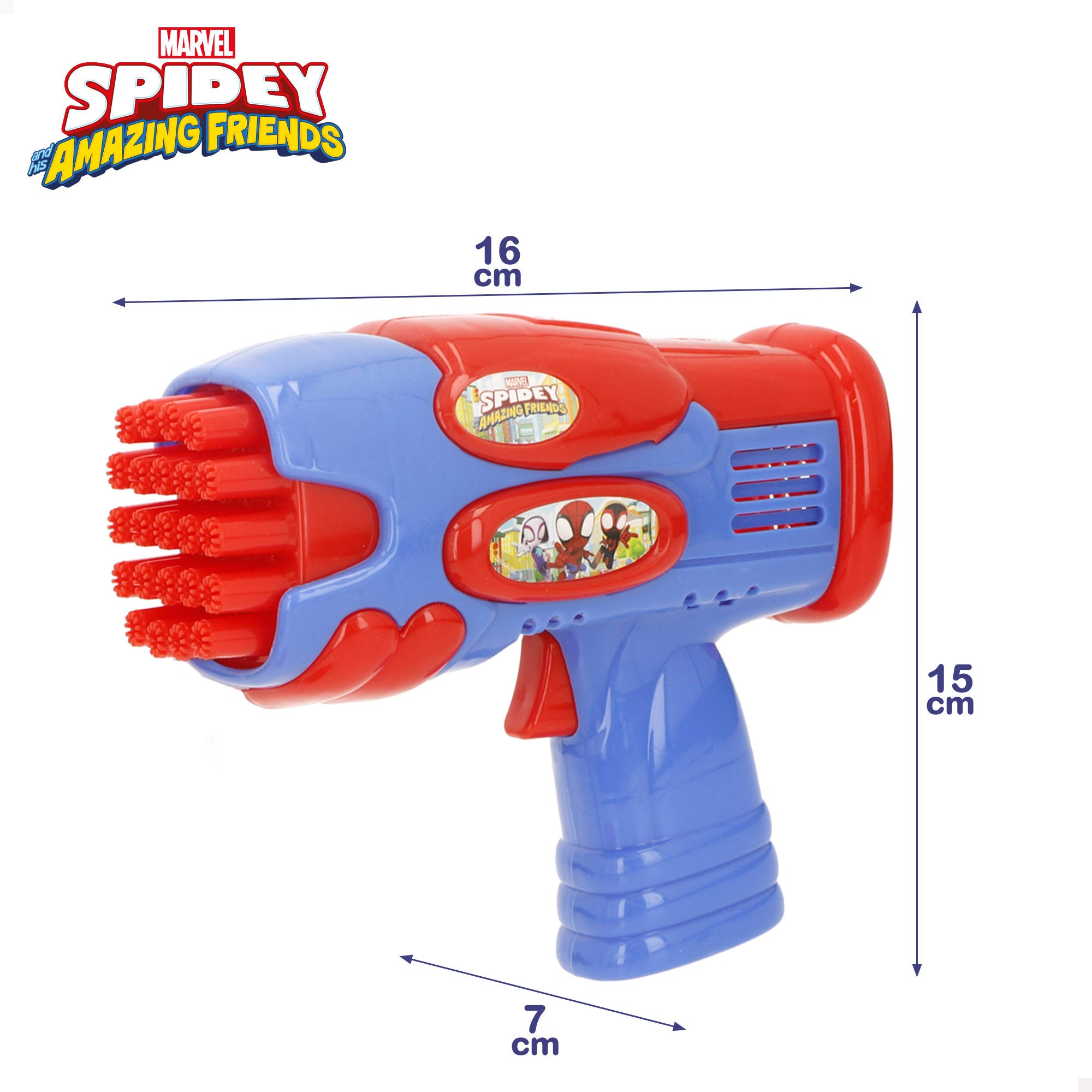 Pistola de bolhas elétrica Spidey 59 ml