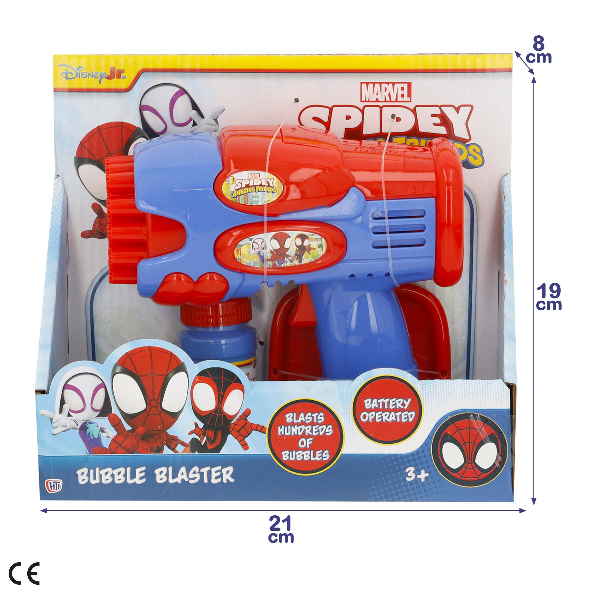 Pistola de bolhas elétrica Spidey 59 ml