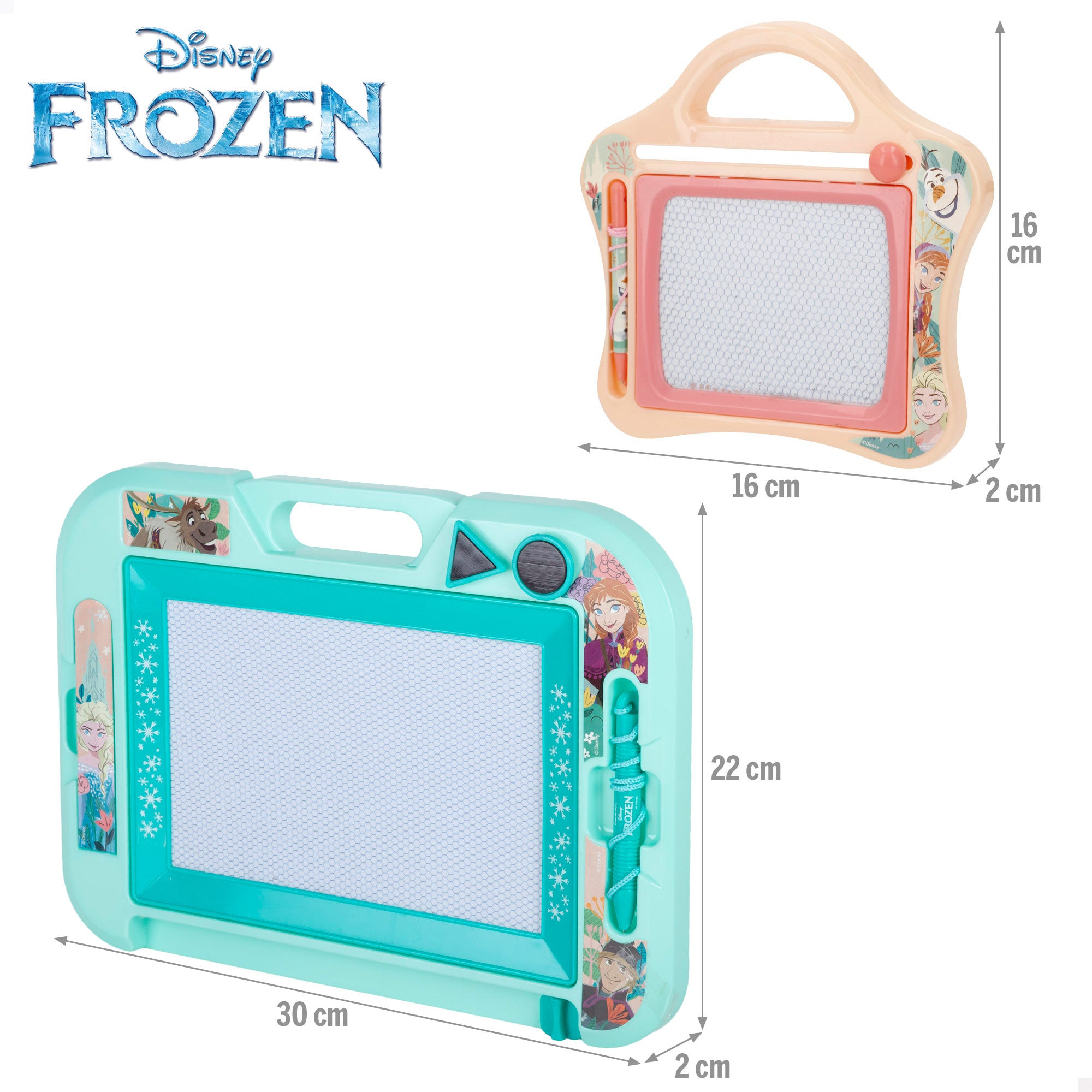 Frozen Set 2 quadros magnéticos + 3 anos