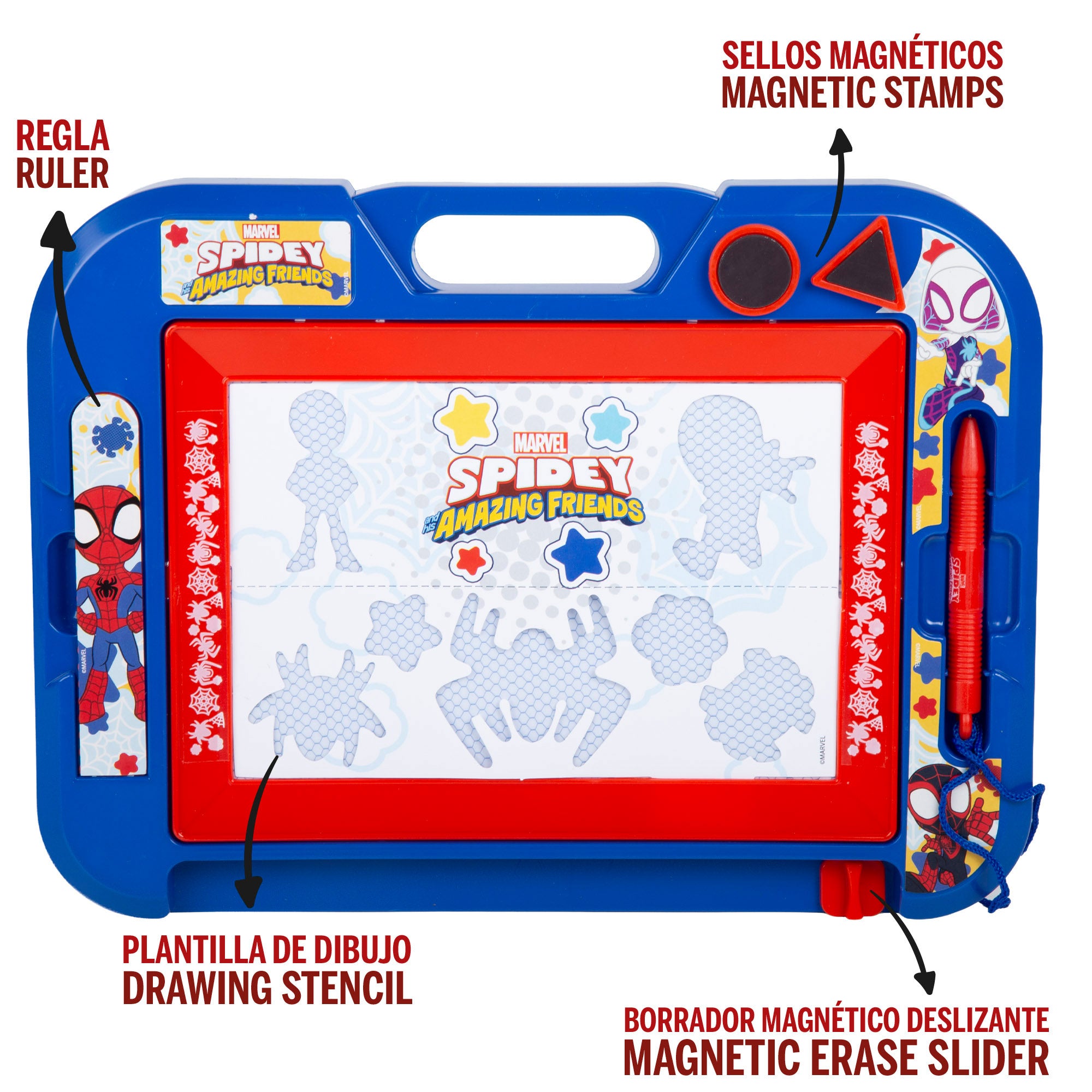 Spidey Conjunto 2 quadros magnéticos + 3 anos