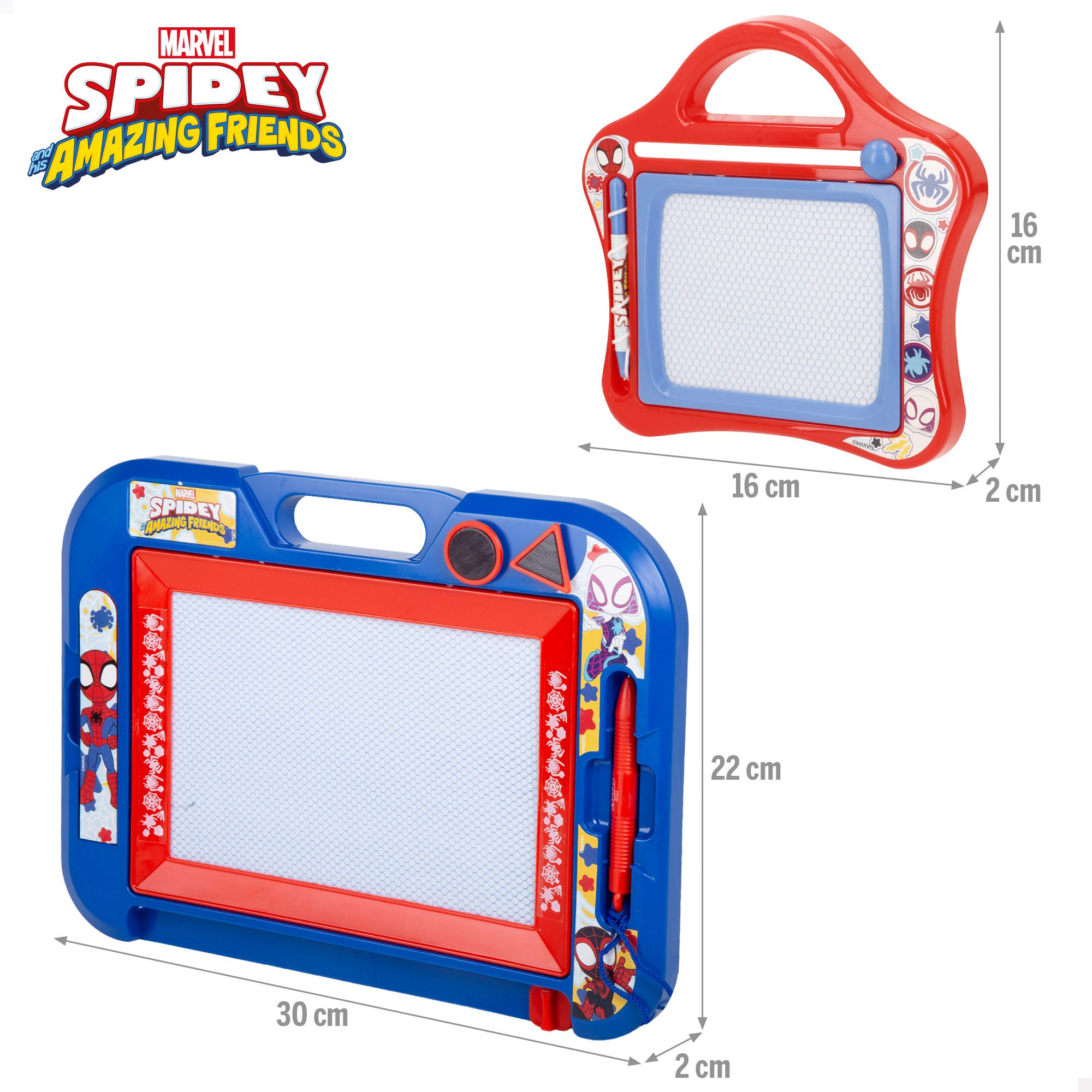 Spidey Conjunto 2 quadros magnéticos + 3 anos