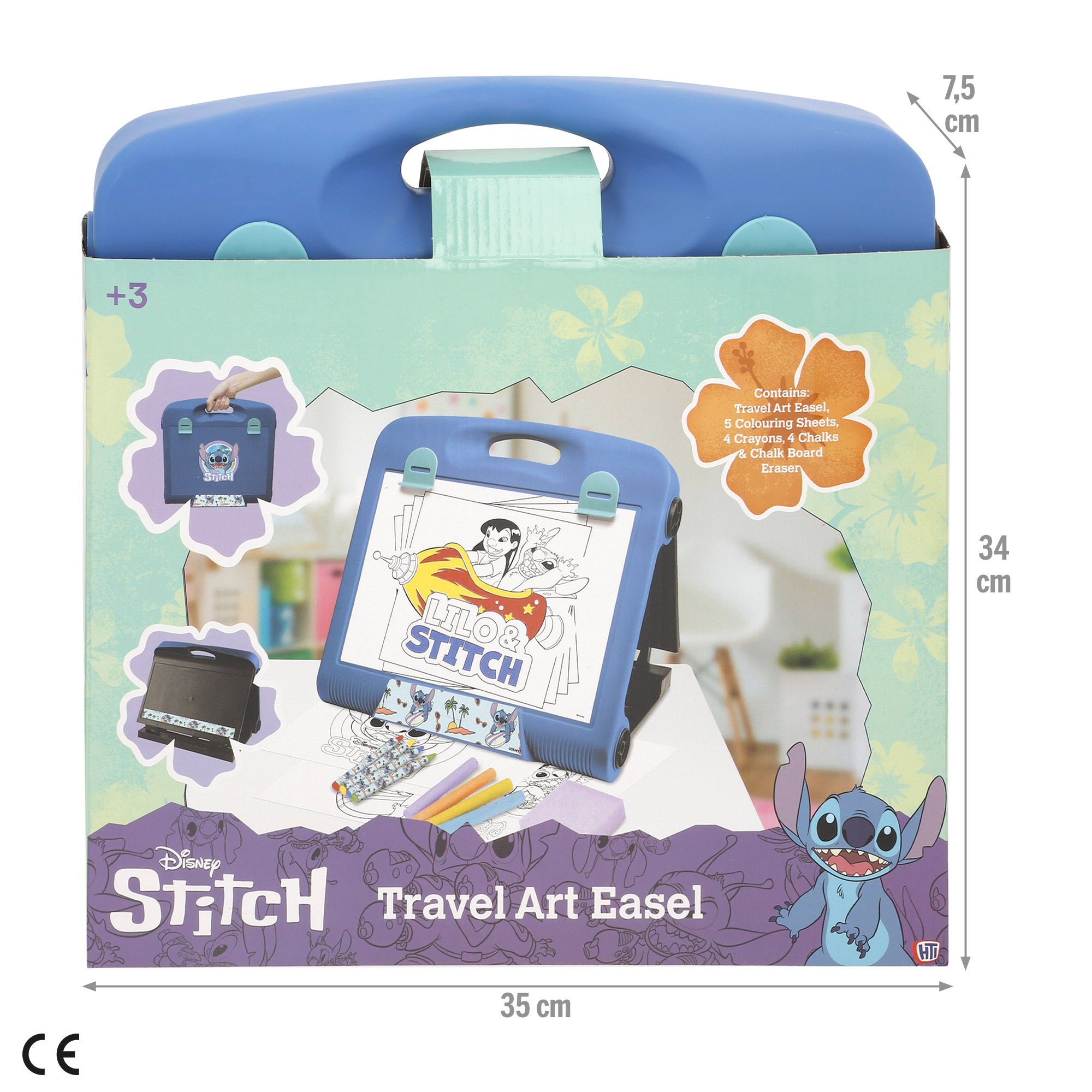 Quadro Stitch 2 em 1 pequeno + 3 anos