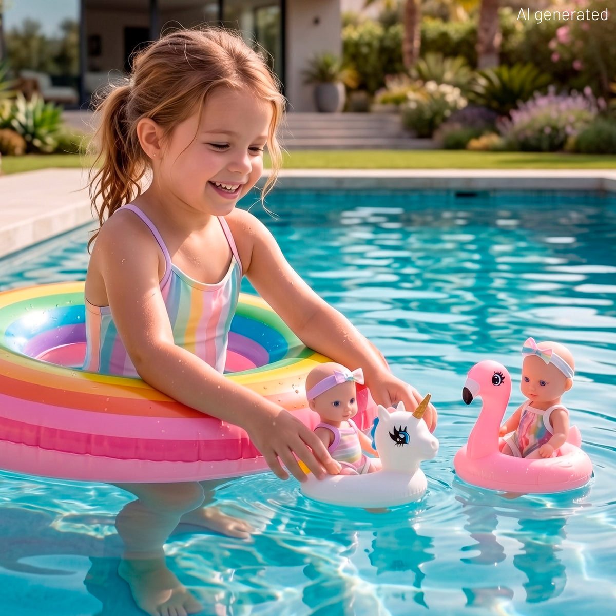 Conjunto de 2 bebés de 20 cm com enchimentos Colorbaby's