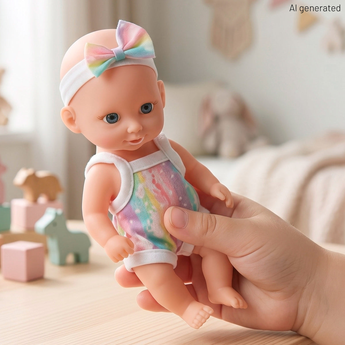 Conjunto de 2 bebés de 20 cm com enchimentos Colorbaby's