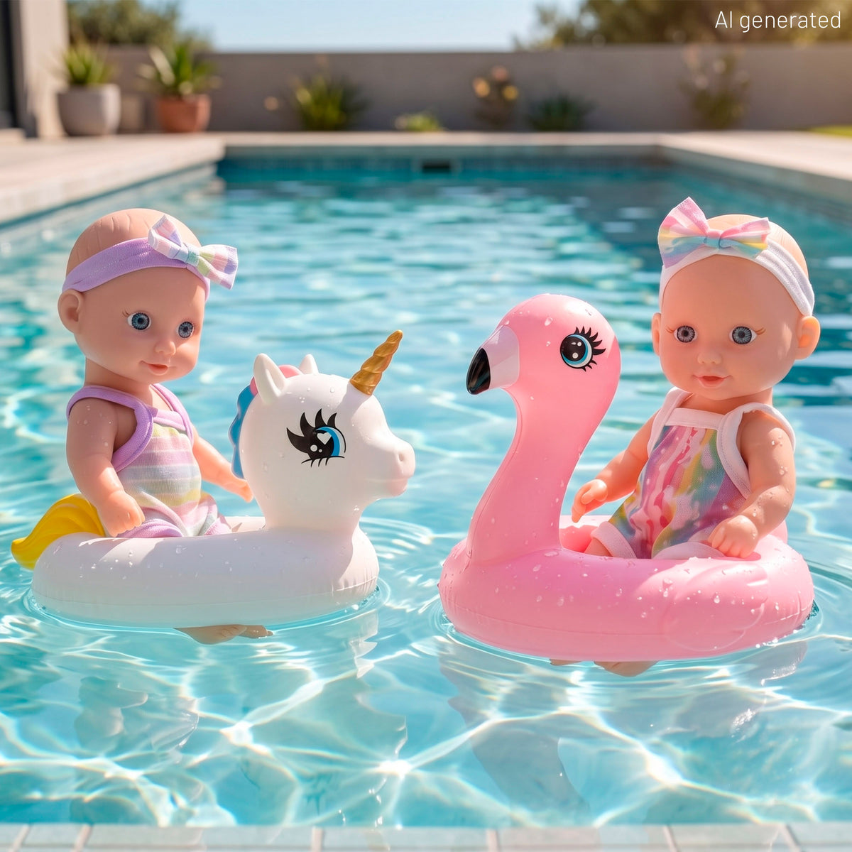 Conjunto de 2 bebés de 20 cm com enchimentos Colorbaby's