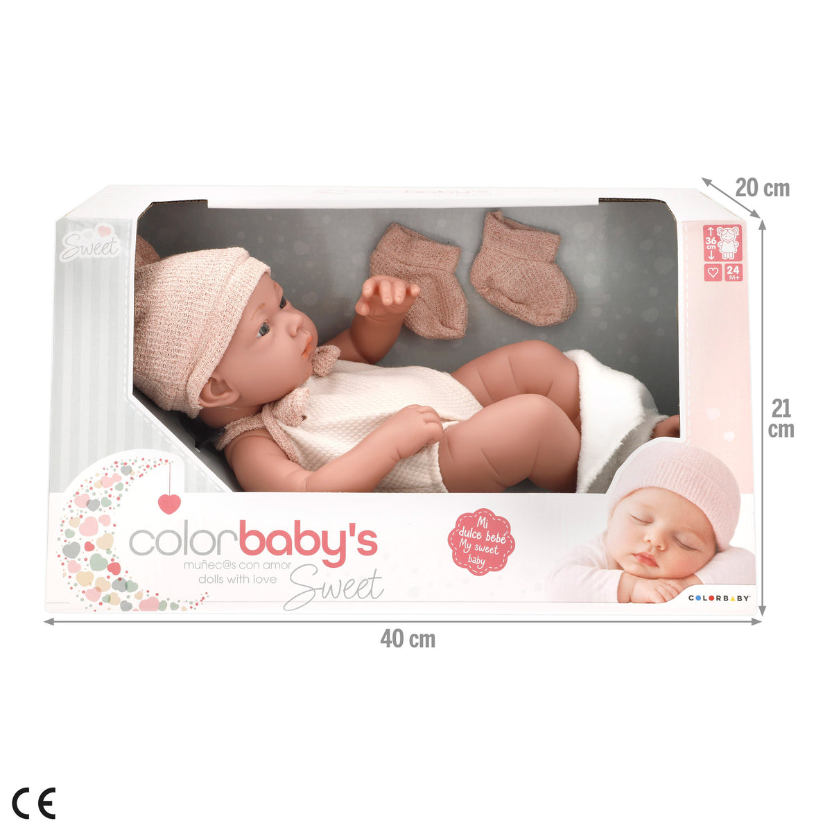 Muñeco bebé 36 cm Colorbaby's