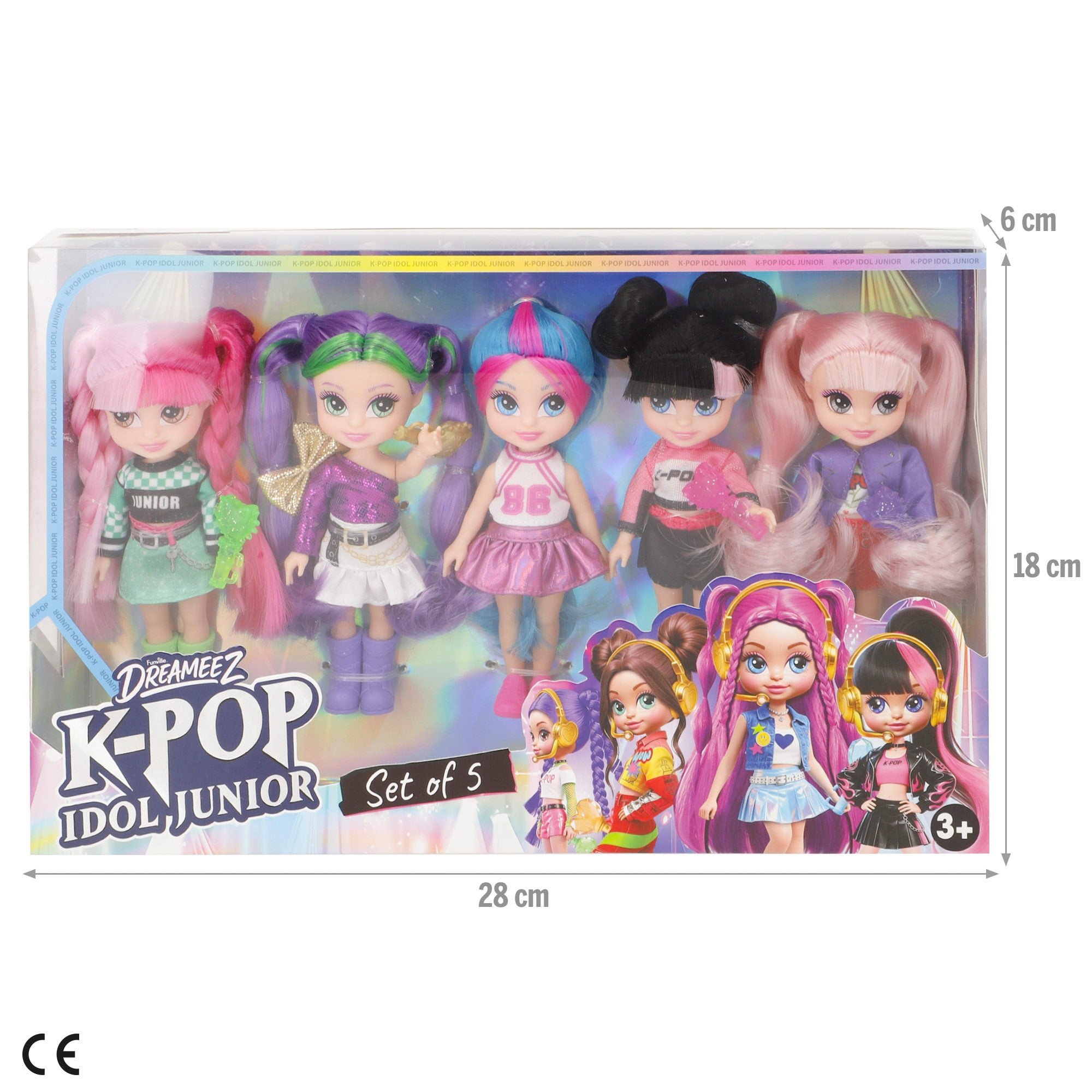 Conjunto de 5 bonecas pequenas 12 cm K-Pop Idol Junior