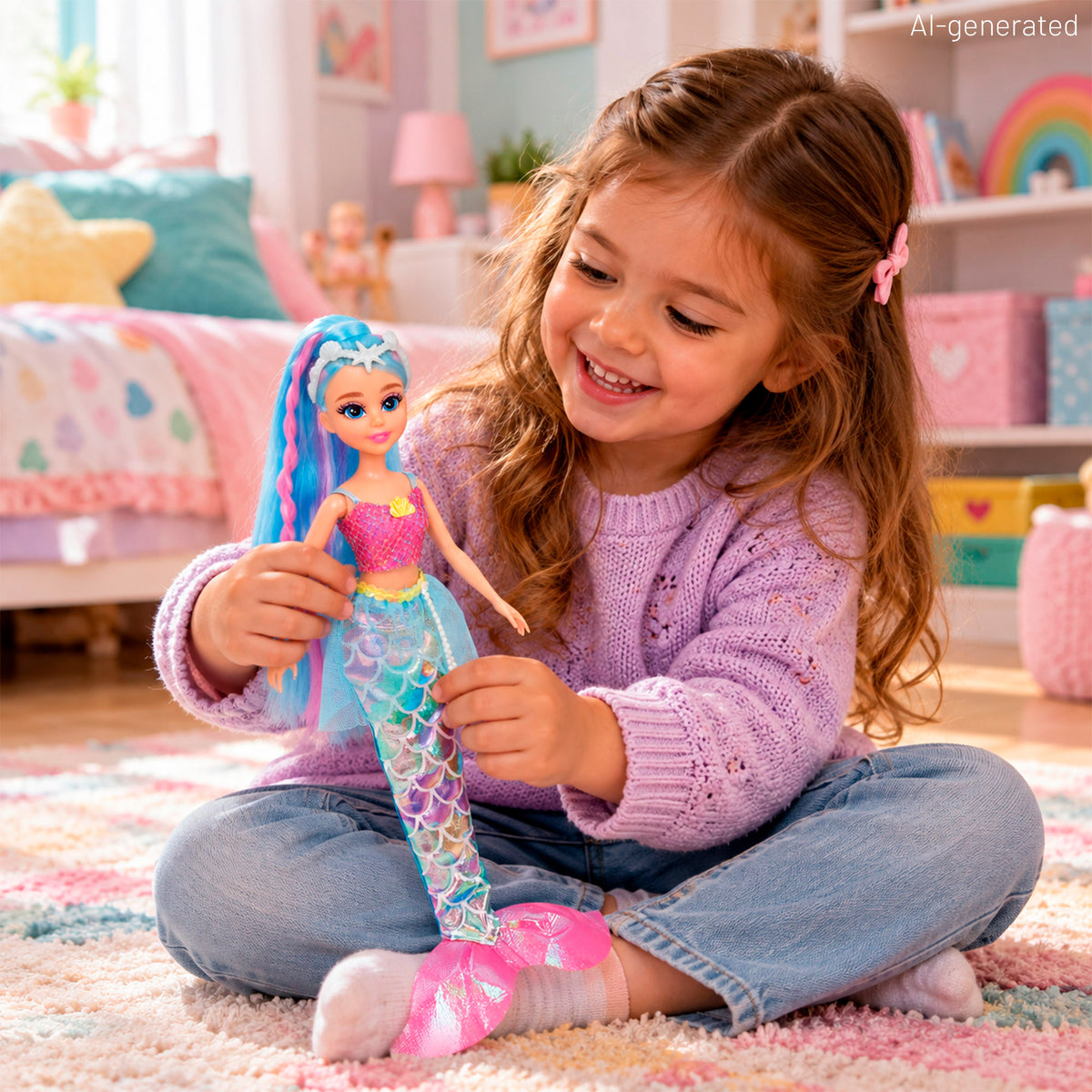 Conjunto de 5 bonecas fantasia 30 cm + 3 anos Dreameez