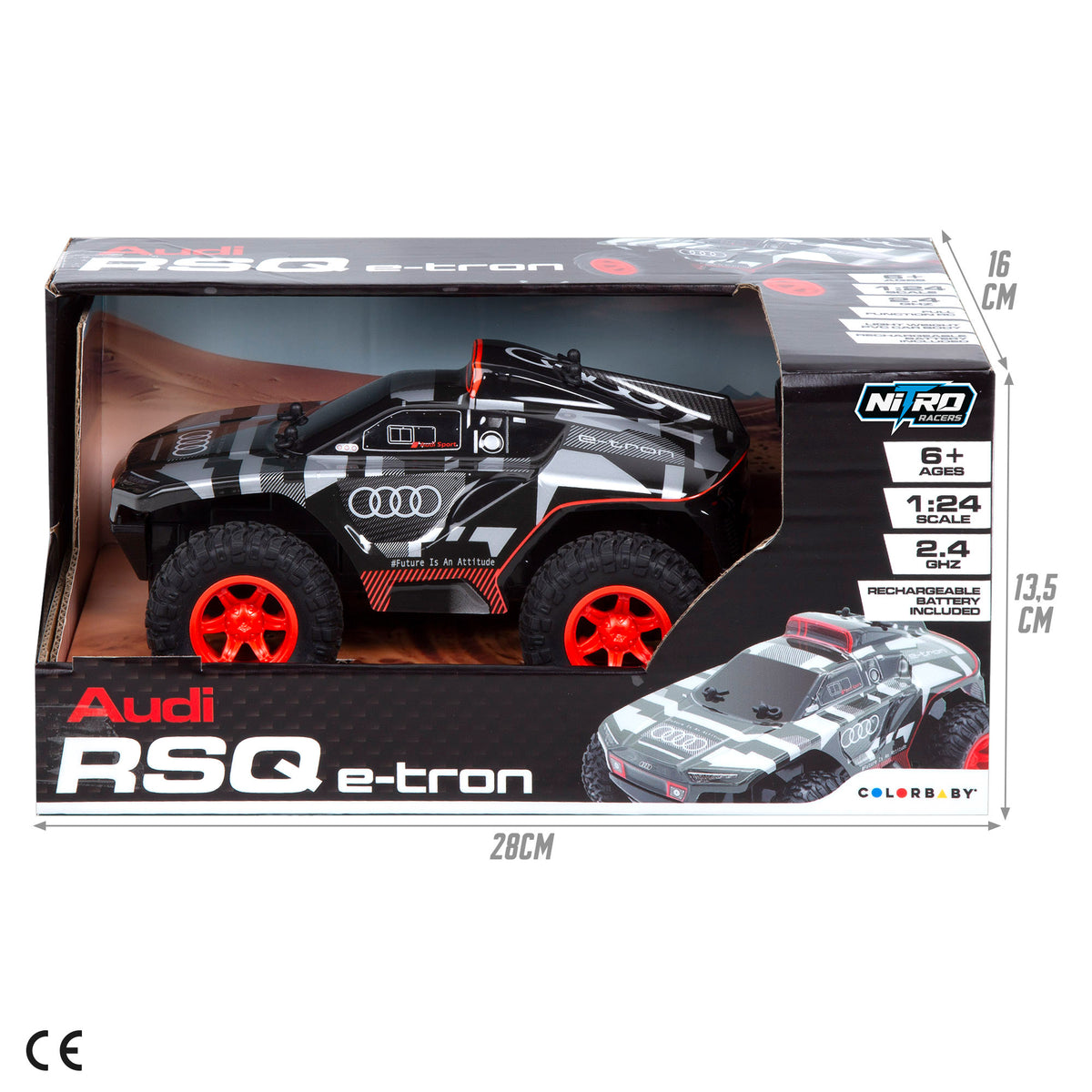 Carro telecomandado com luz 1:24 Audi RSQ e-tron