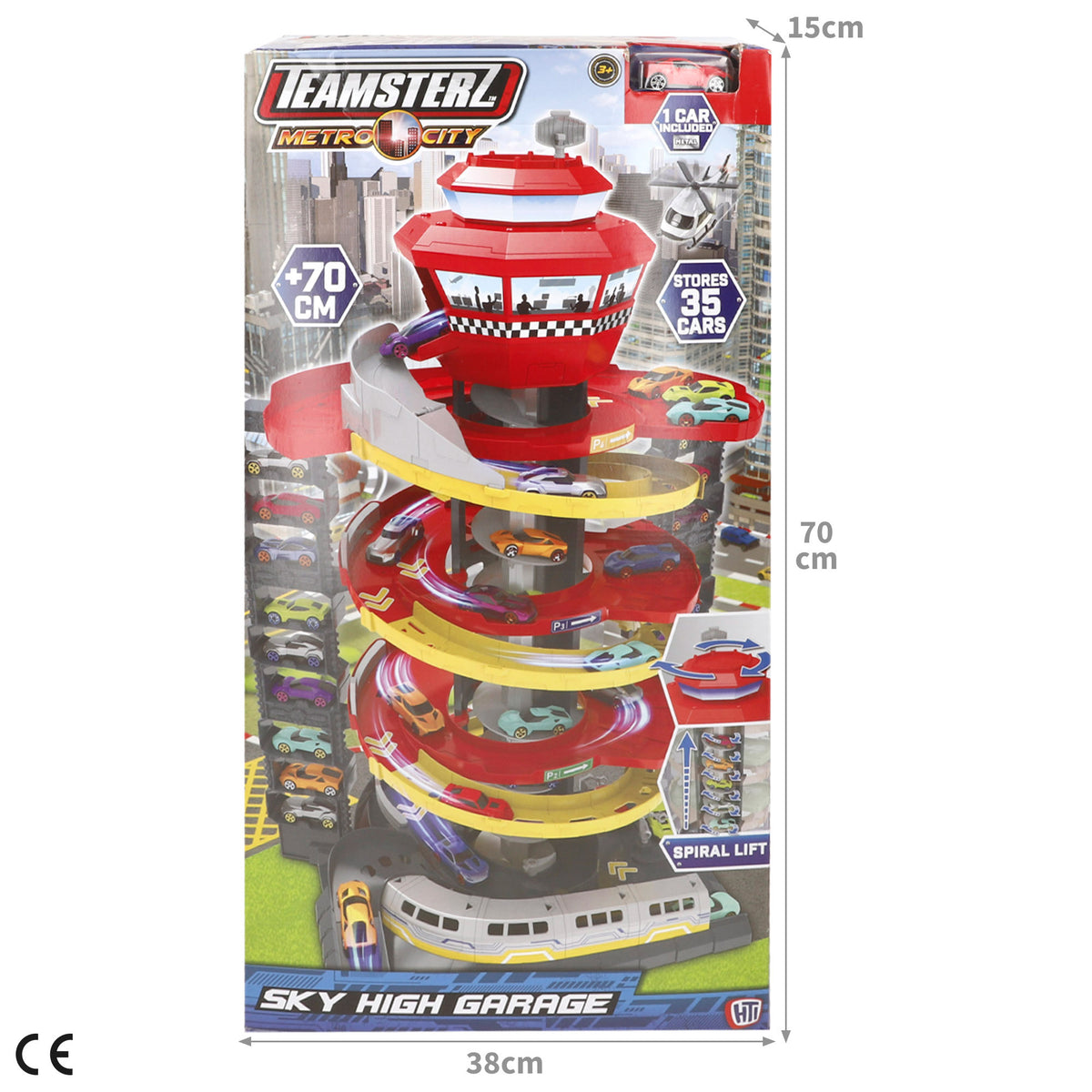 Garagem Sky High com 1 carro +3 anos Teamsterz