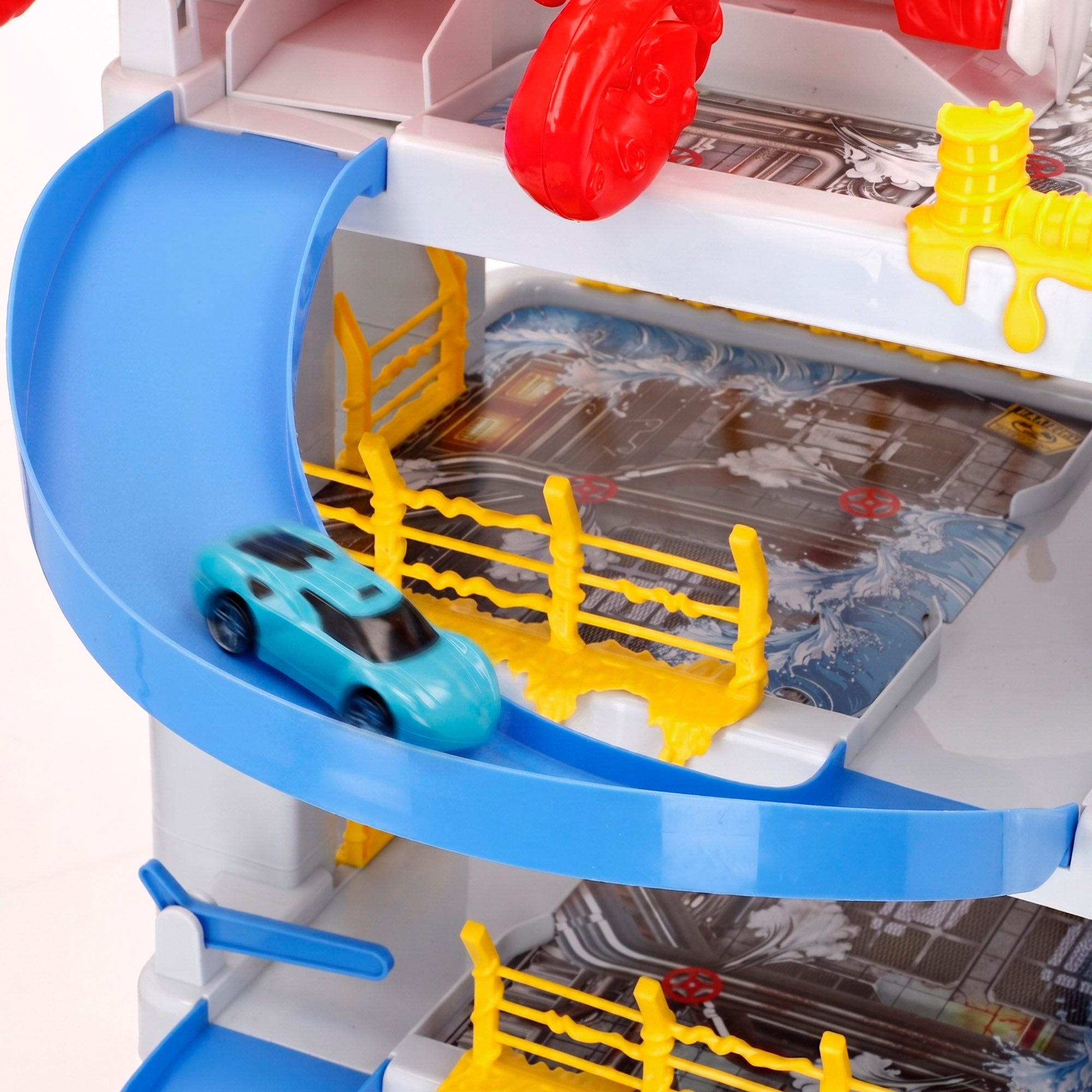 Garagem para monstros aquáticos com carro Teamsterz