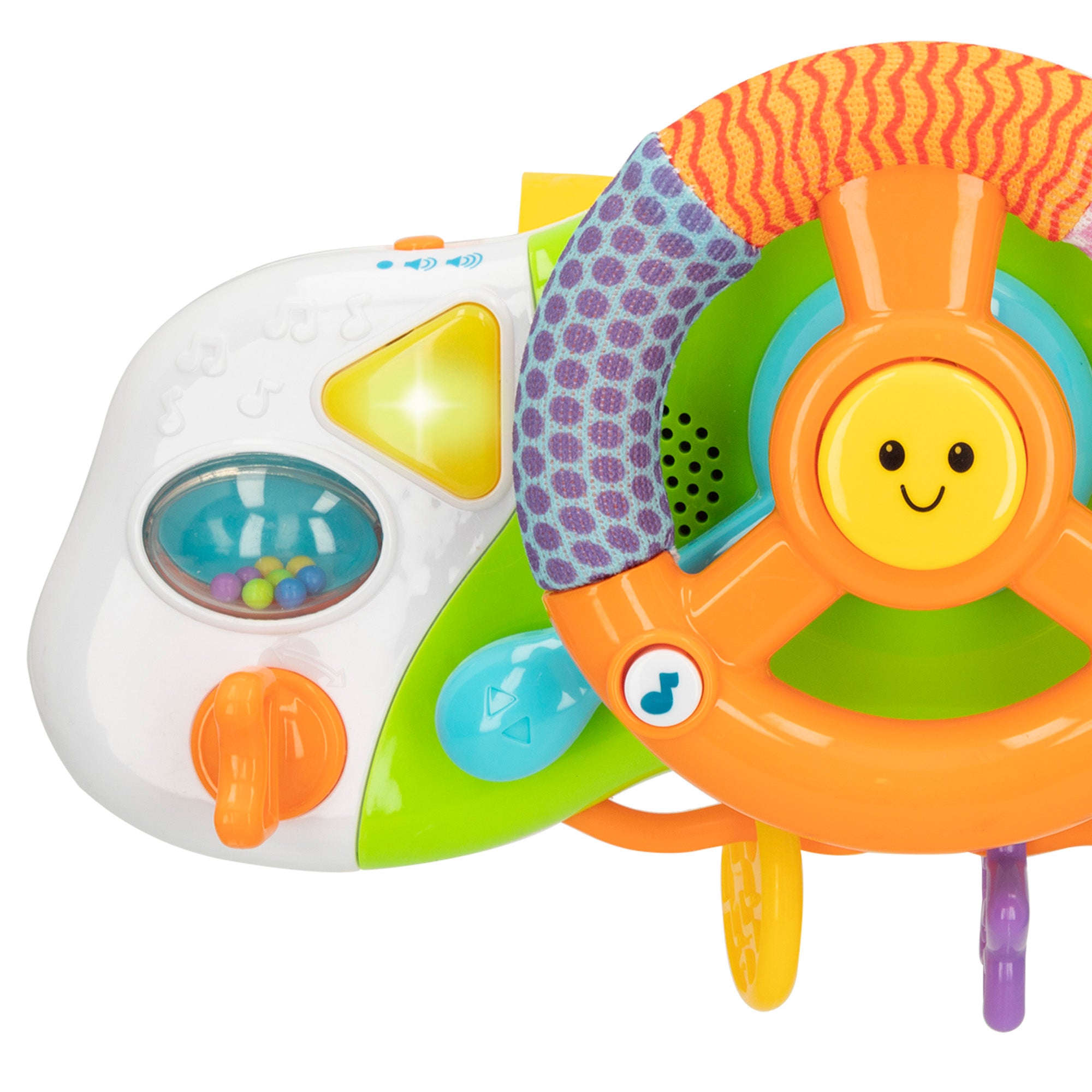 Volante interativo Winfun para carrinho de bebé