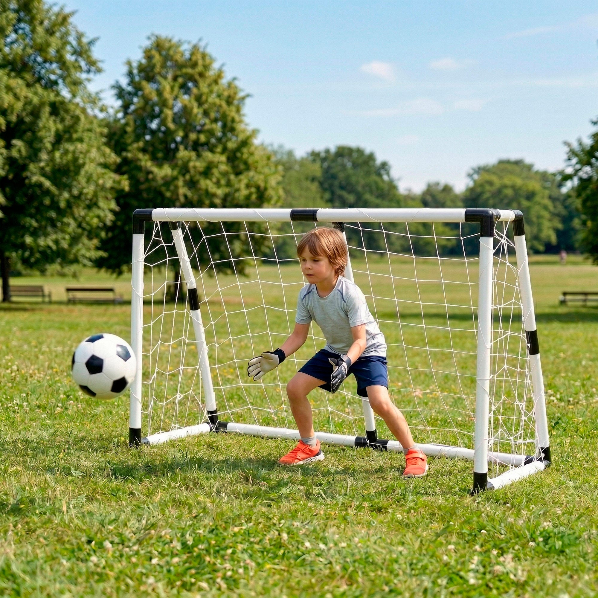 Conjunto de balizas CB Games com bola