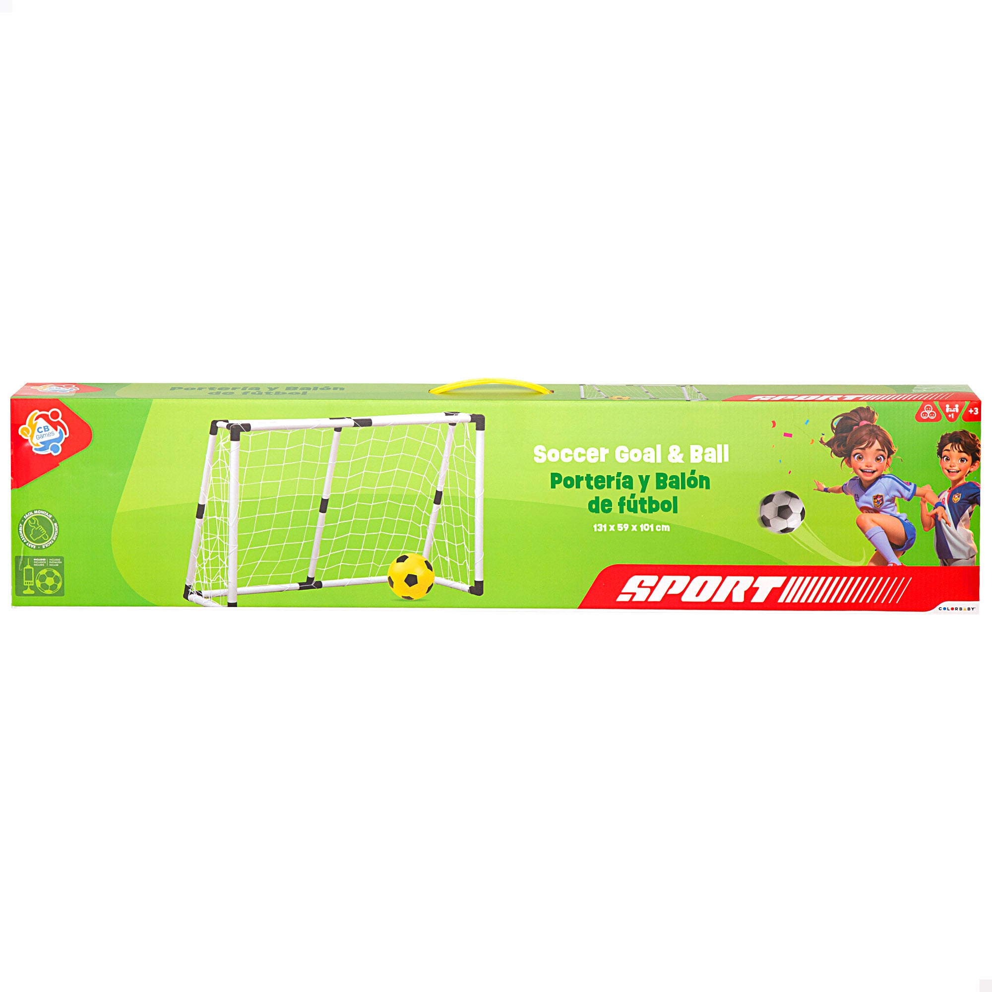 Conjunto de balizas CB Games com bola