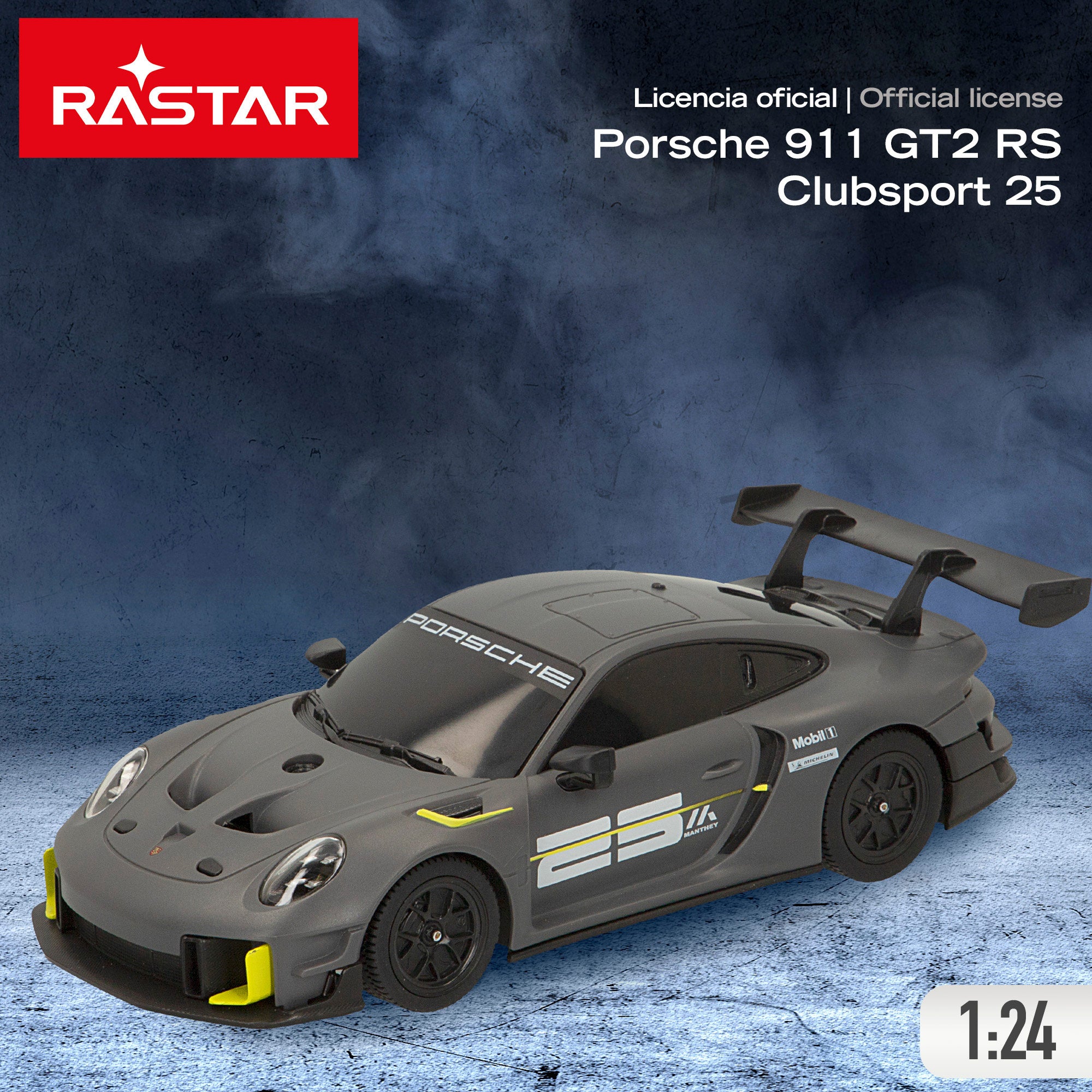 RASTAR Carro Telecomandado Porsche 911 GT2 RS Clubsport 25 1:24