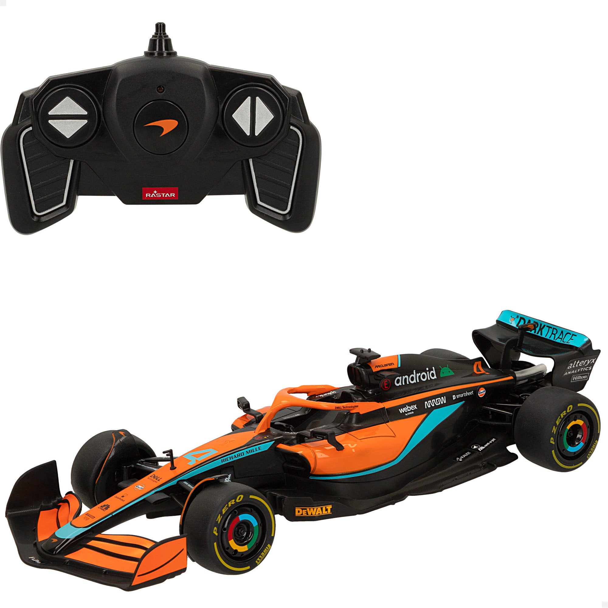 RASTAR Carro Telecomandado F1 2022 McLaren MCL36 1:18