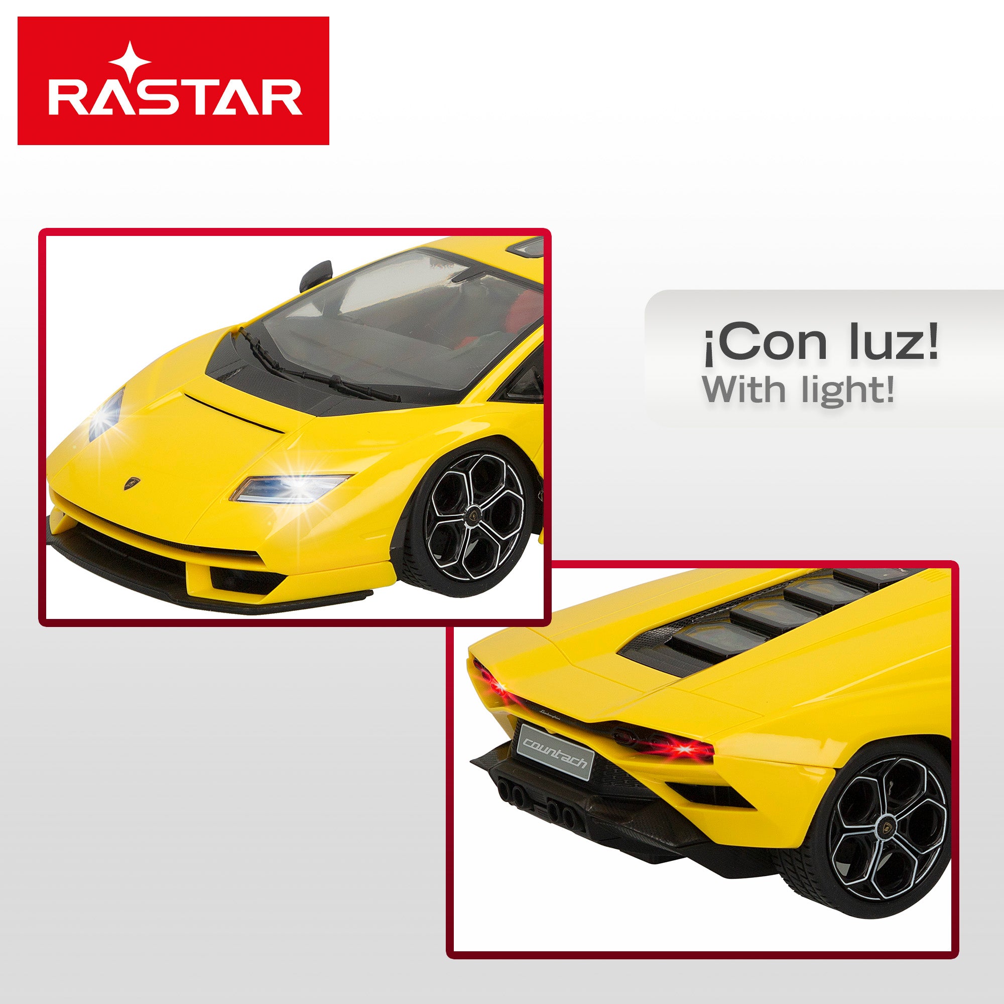 RASTAR Lamborghini Countach LPI 800-4 1:16 Carro Telecomandado com Luzes