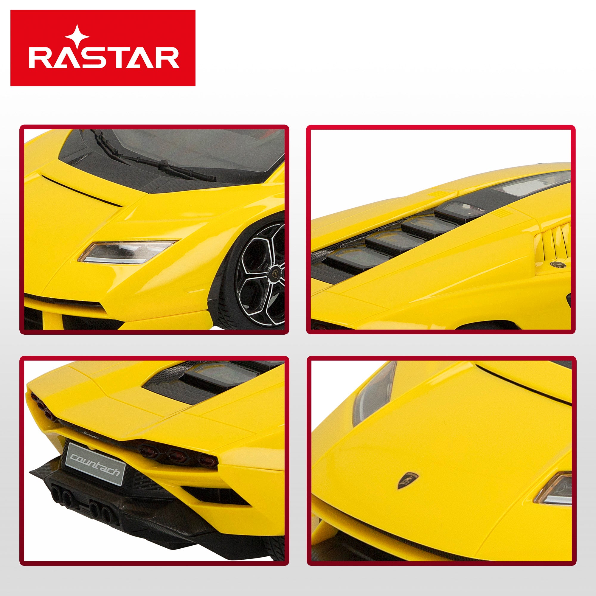 RASTAR Lamborghini Countach LPI 800-4 1:16 Carro Telecomandado com Luzes