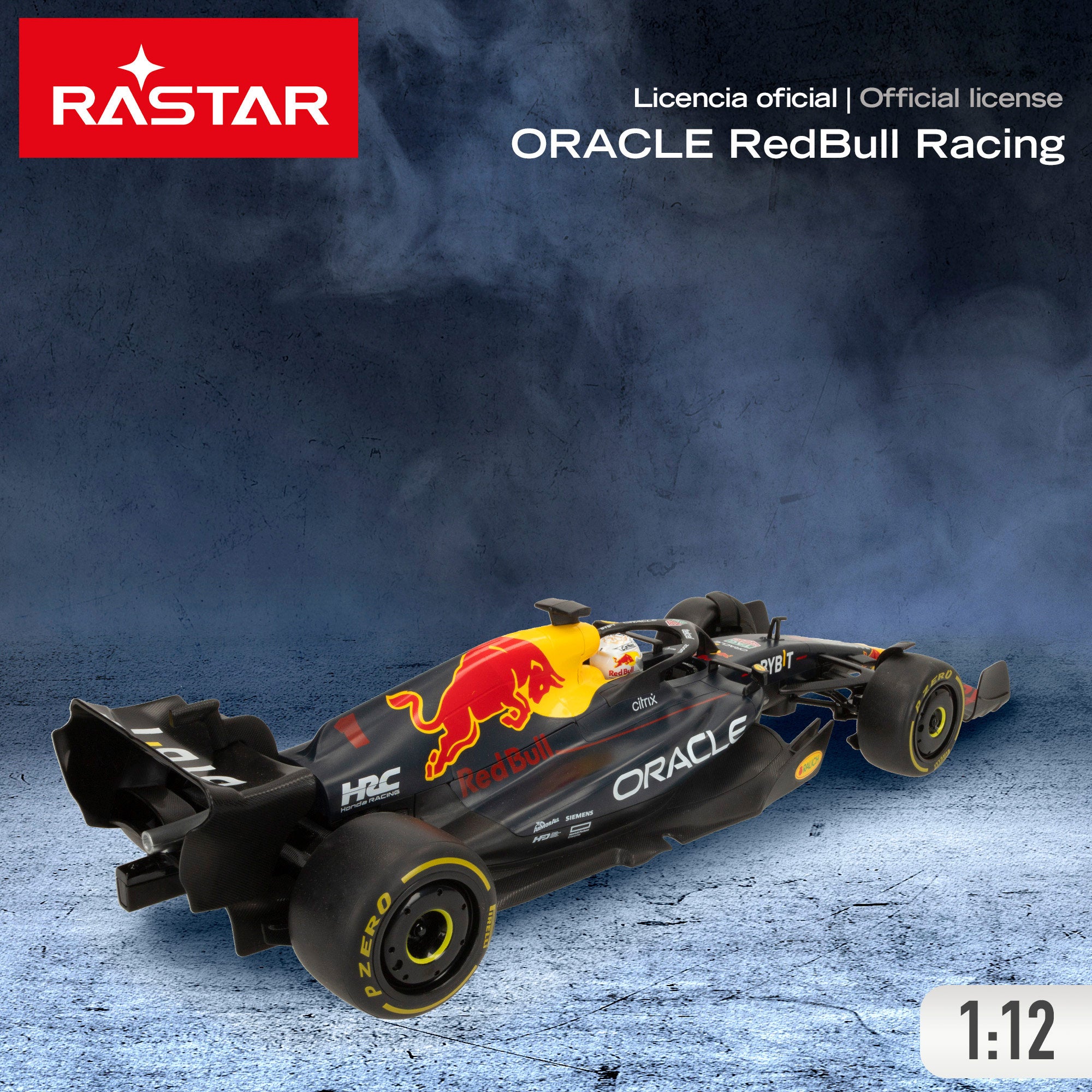 RASTAR Oficial F1 2022 Oracle Red Bull Racing RB18 Carro Telecomandado 1:12