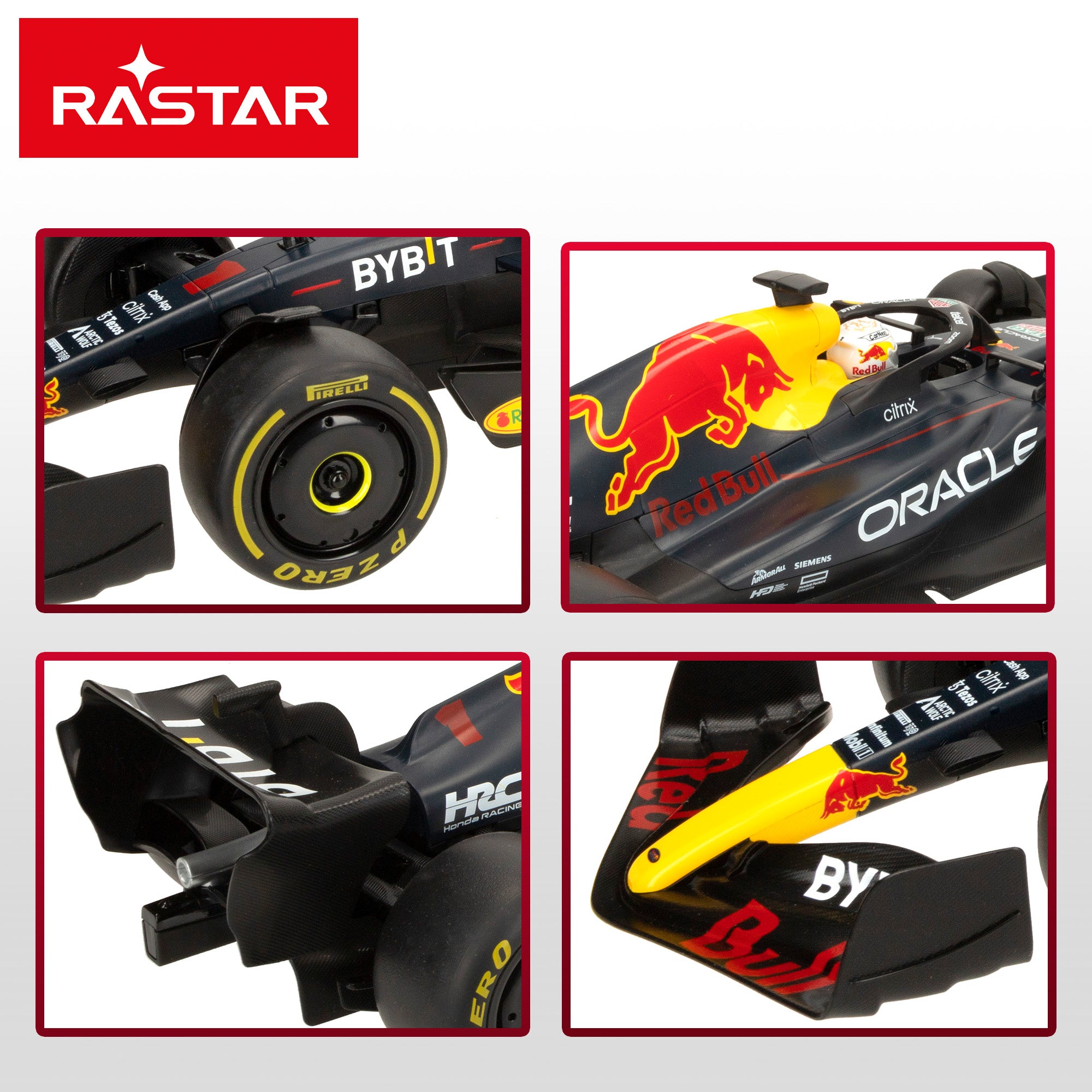 RASTAR Oficial F1 2022 Oracle Red Bull Racing RB18 Carro Telecomandado 1:12